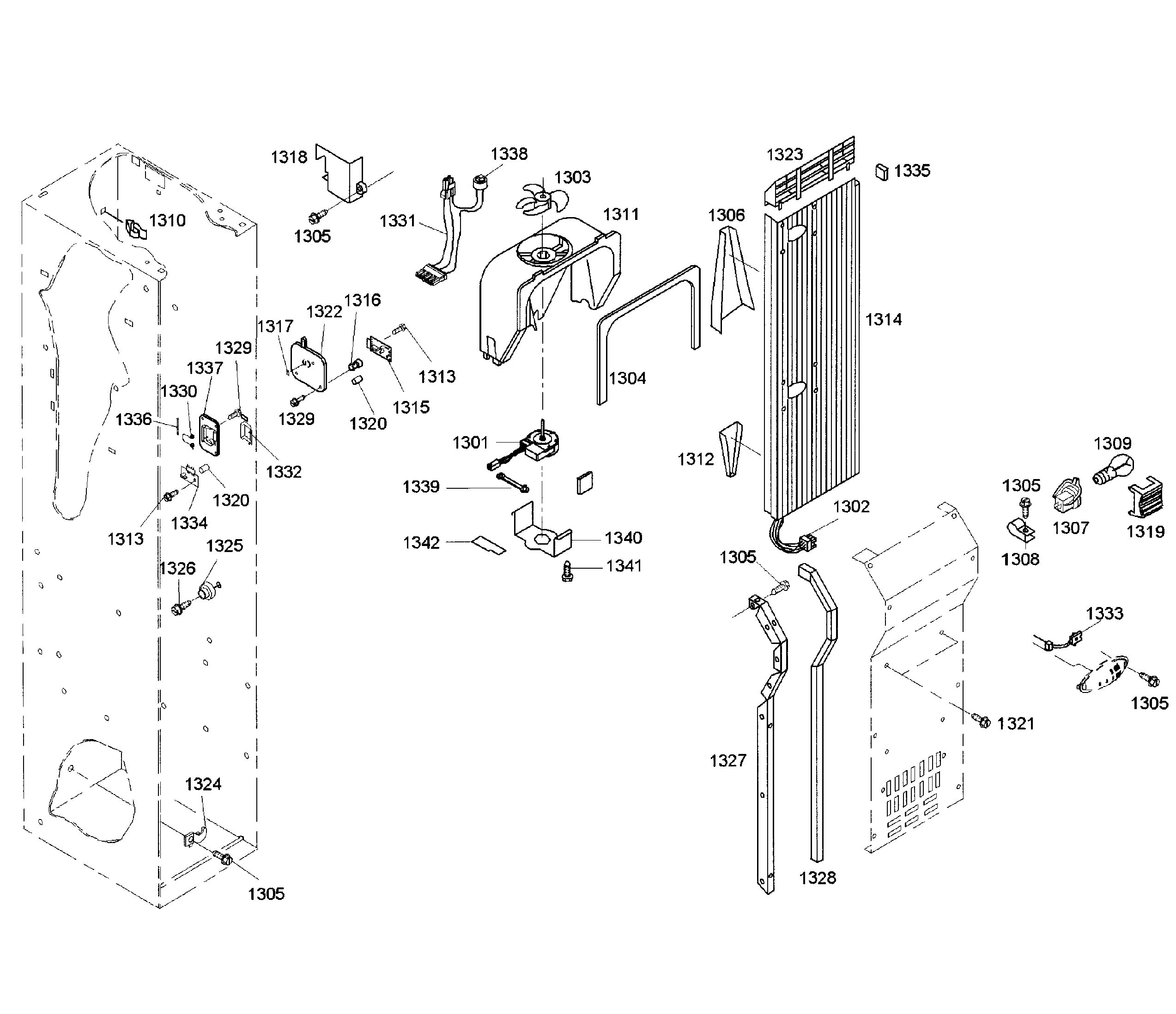 Thermador KBUDT4255E/04 cabinet 3 diagram