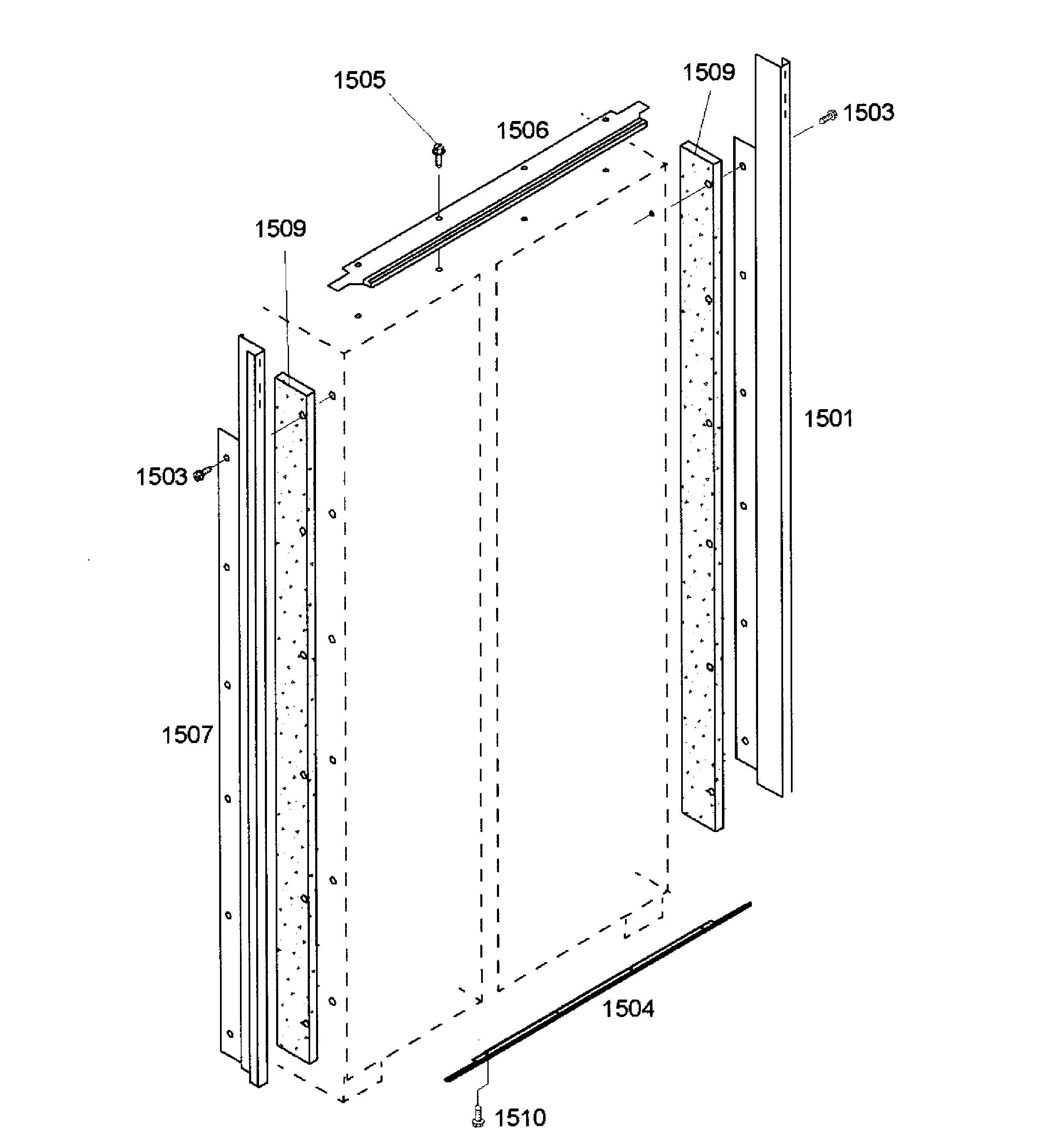 Thermador KBUDT4255E/04 framing diagram