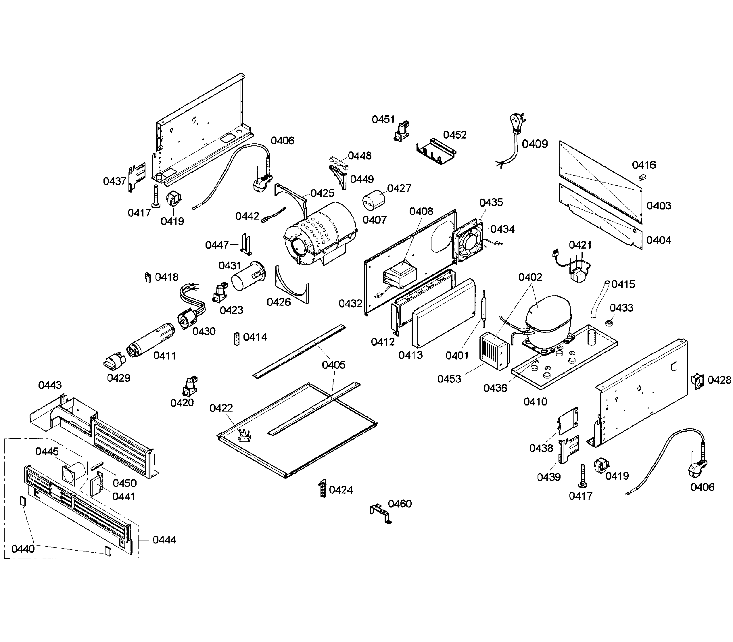Thermador T18ID80NLP/17 compressor diagram