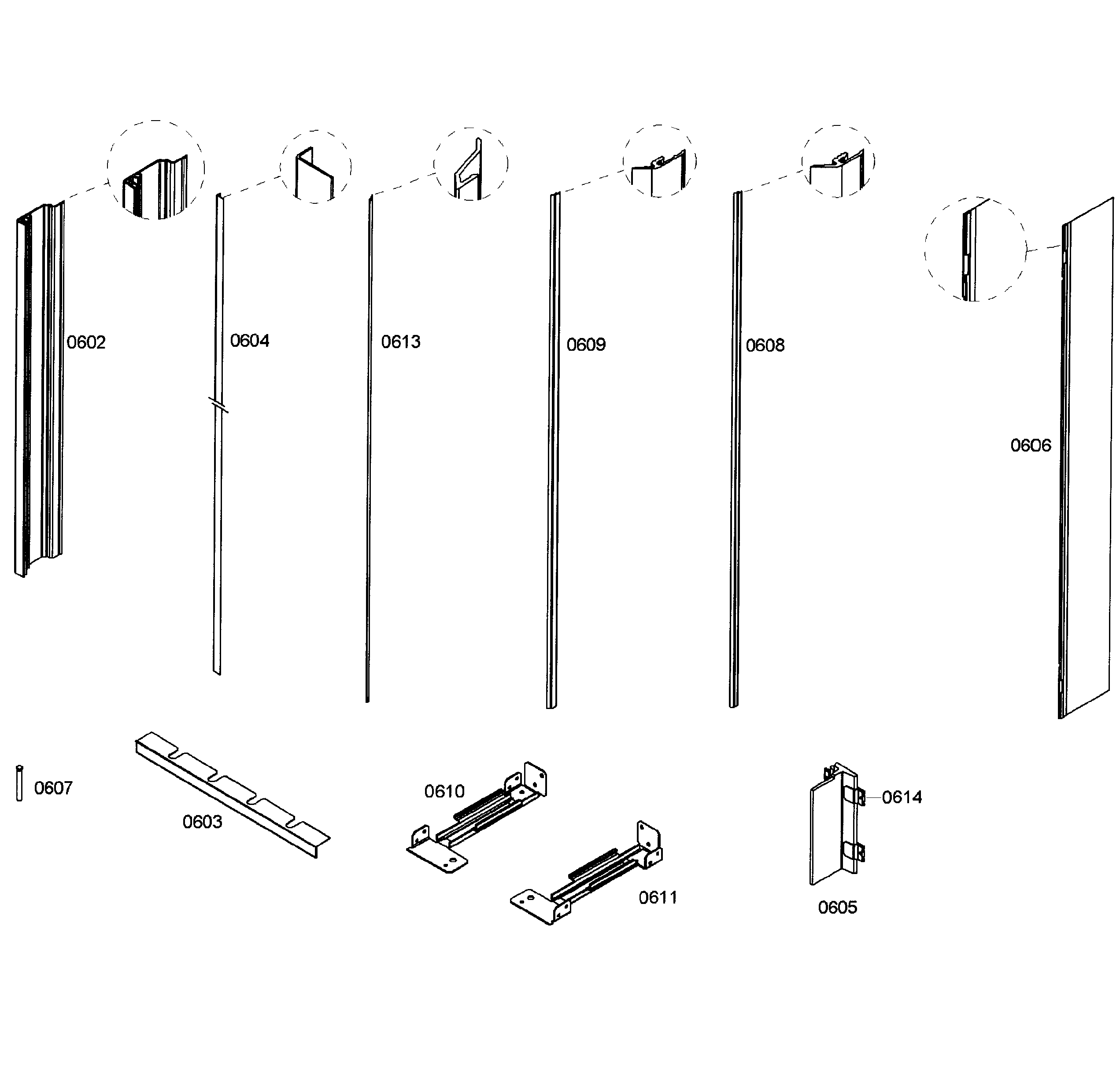 Thermador T18ID80NLP/17 framing diagram