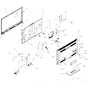 Vizio E3D420VX cabinet parts diagram
