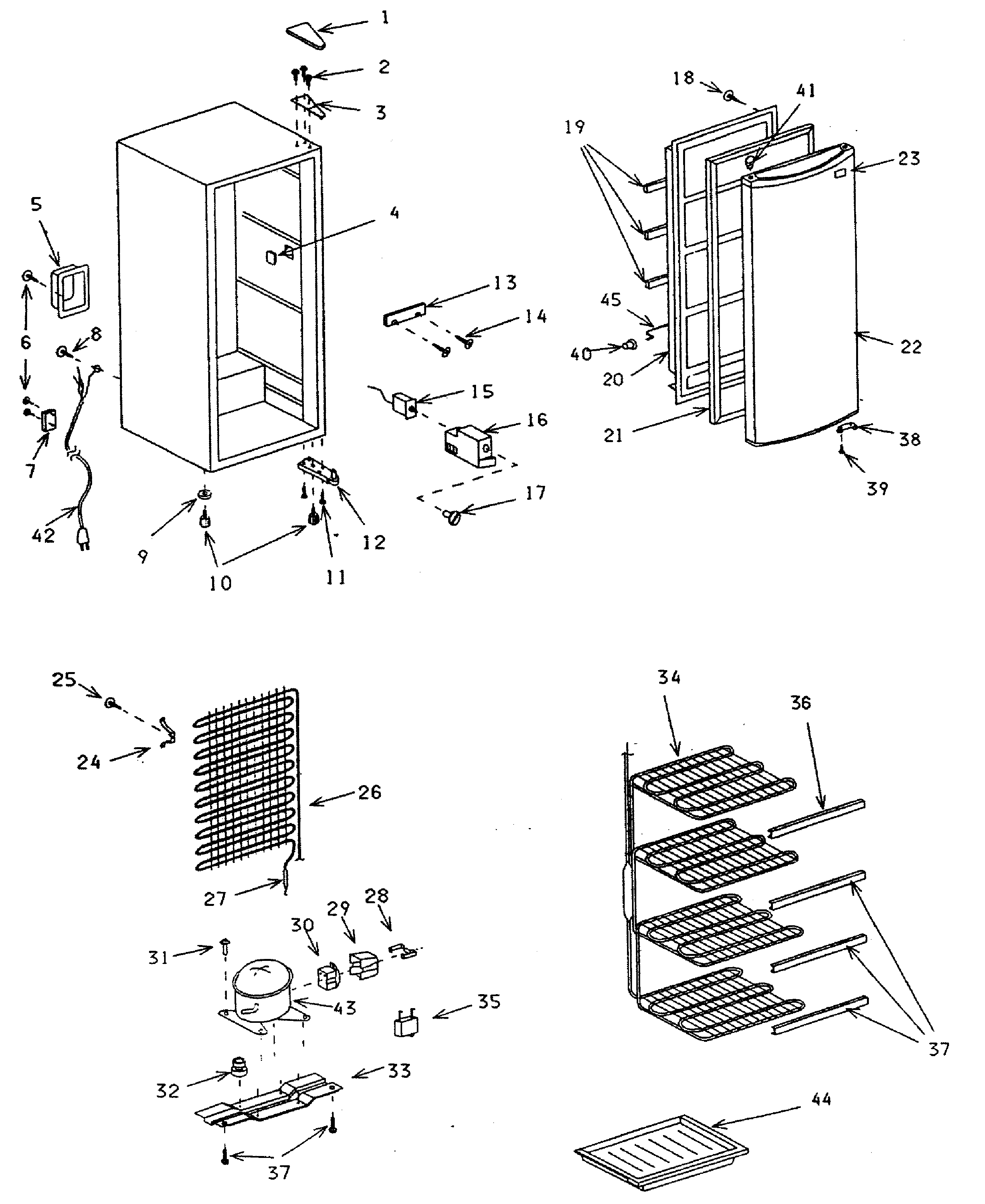 Kenmore 56429701991 refriderator diagram