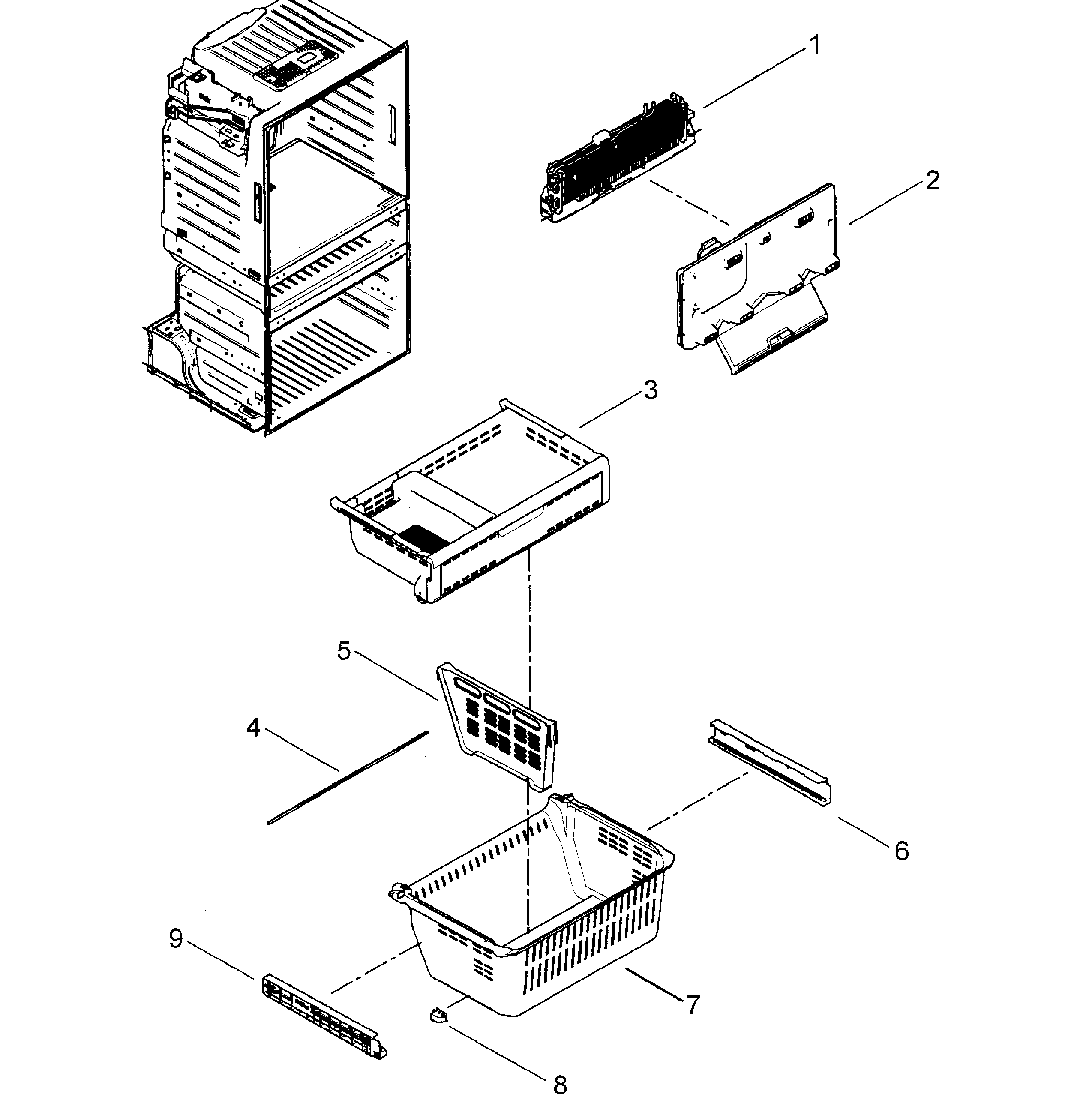 Samsung RF4267HABP/XAA-00 freezer diagram