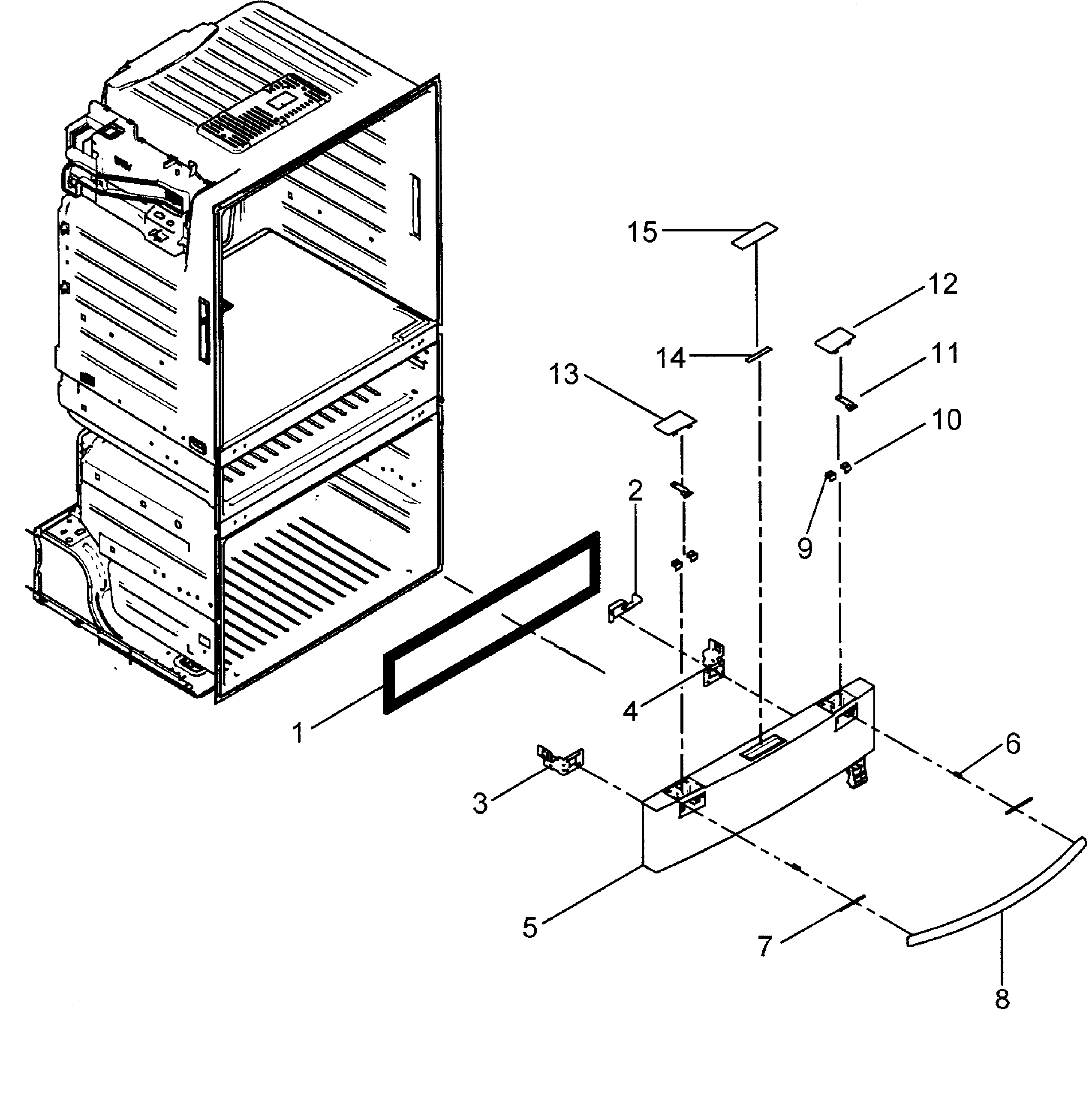 Samsung RF4267HABP/XAA-00 flex zone diagram