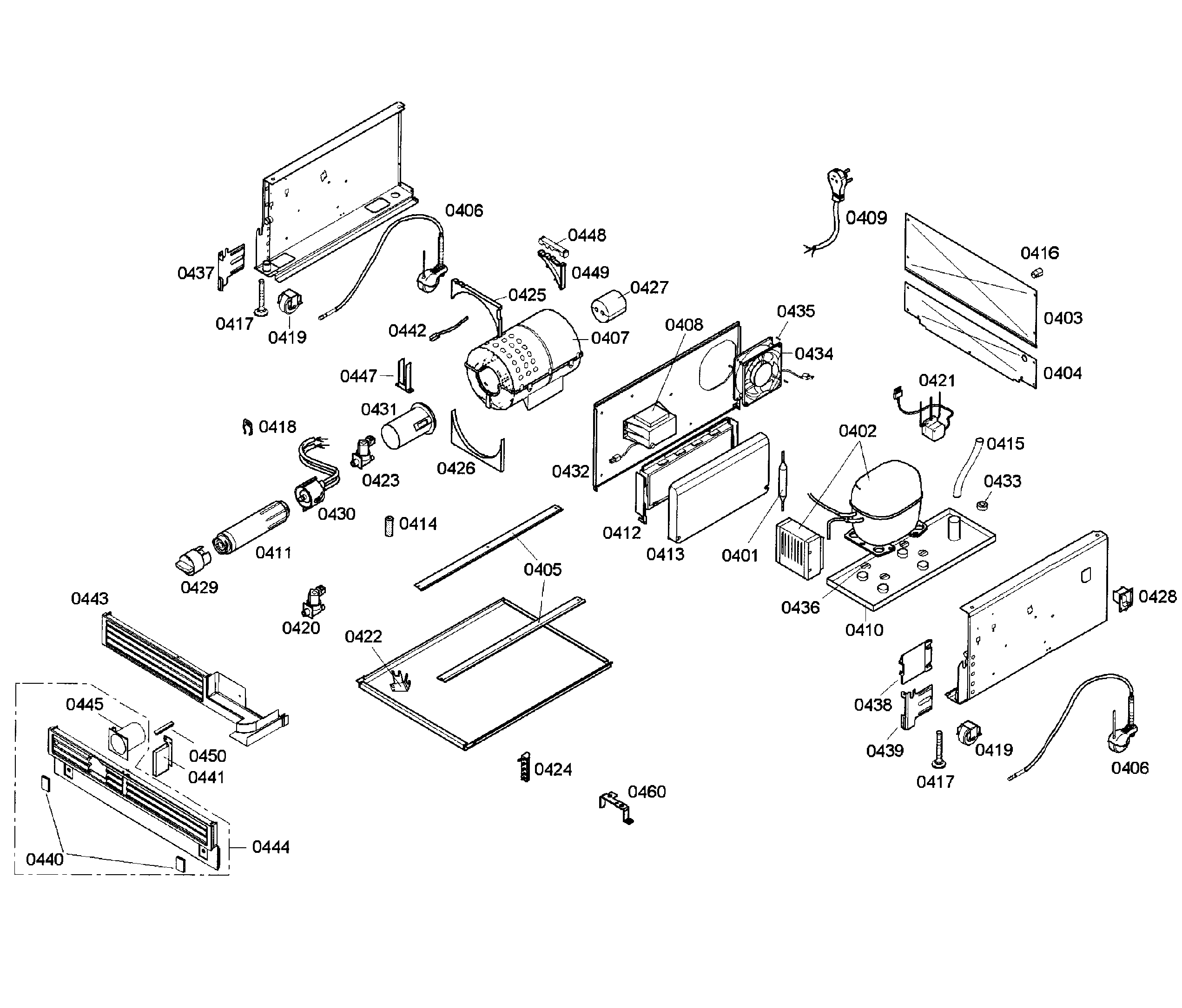 Thermador T18ID80NRP/01 compressor diagram