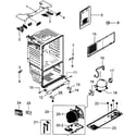 Samsung RFG298HDBP/XAA cabinet assy diagram