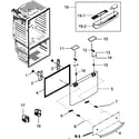Samsung RFG298HDBP/XAA freezer door diagram