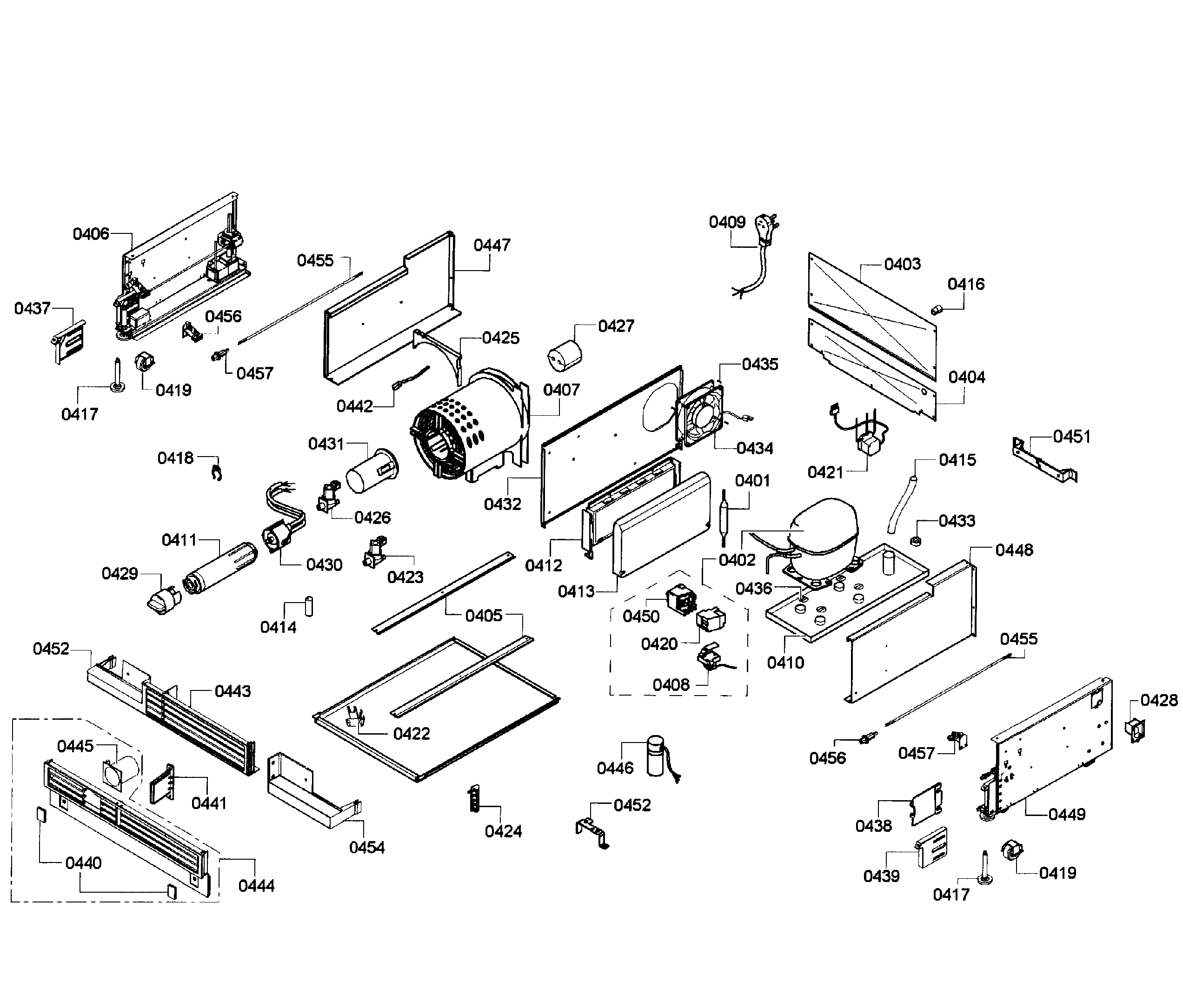 Thermador T24IF70NSP/47 compressor diagram