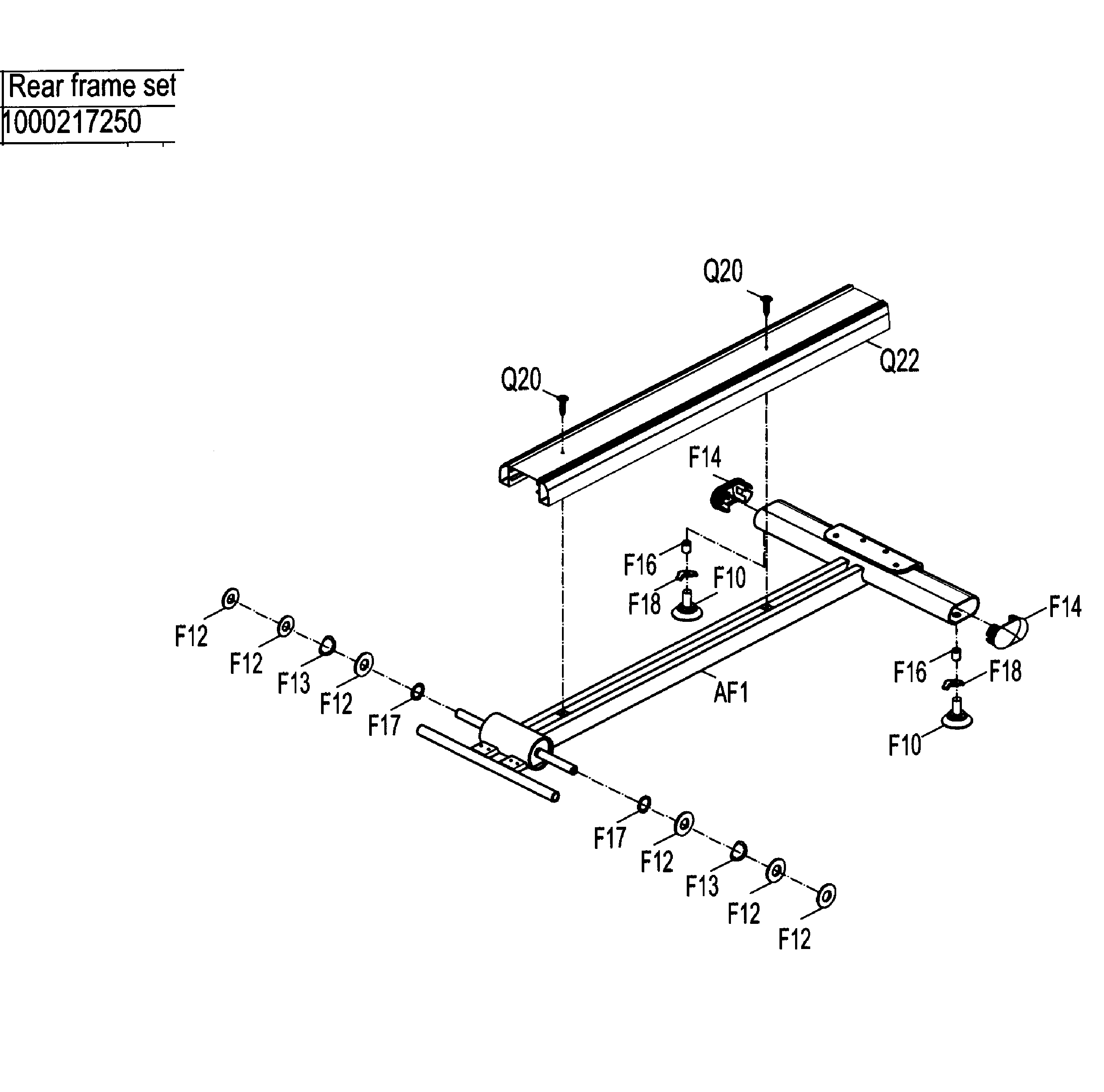 AFG 3.1AE rear frame diagram