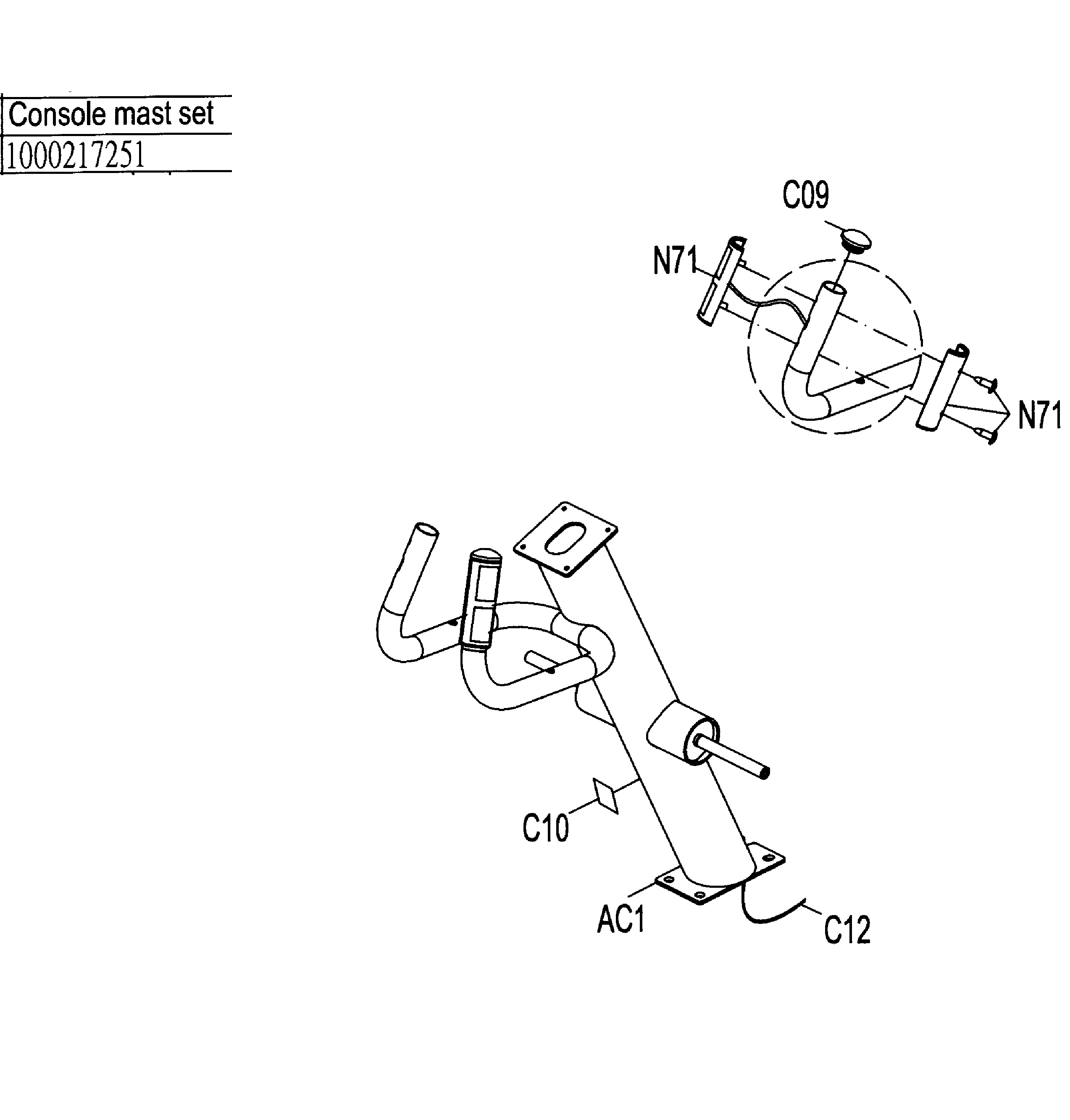 AFG 3.1AE console mast diagram