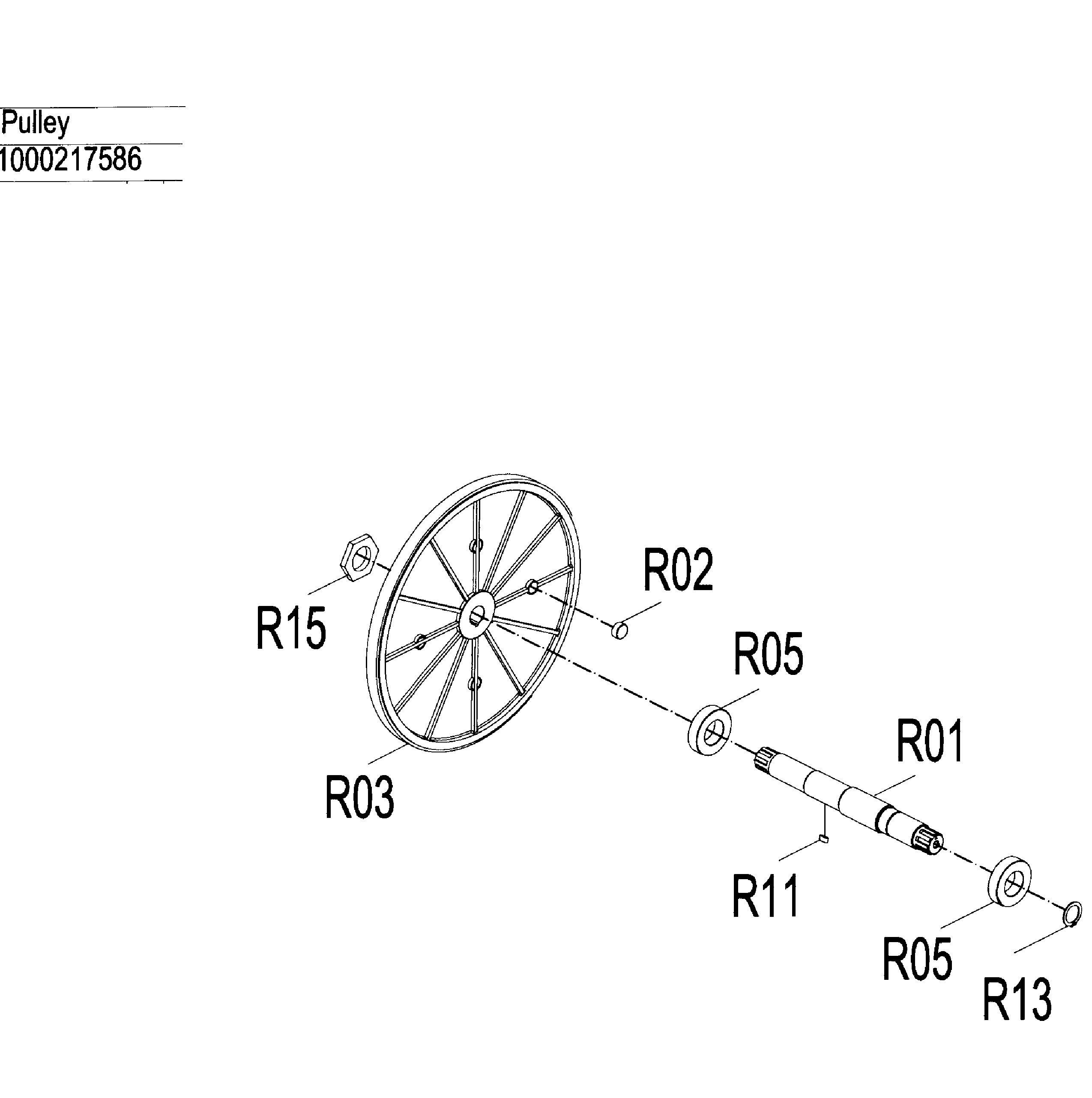AFG 3.1AE pulley diagram