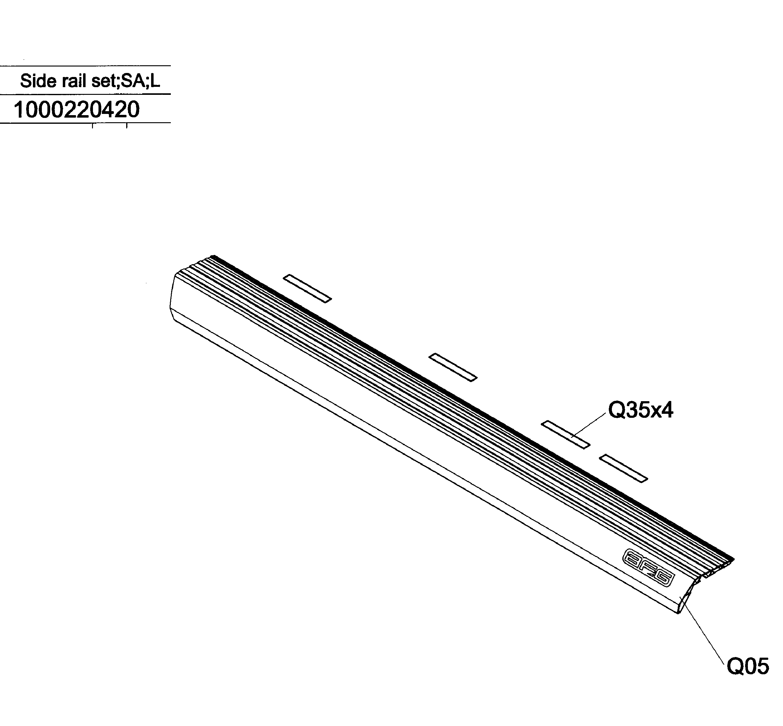 AFG 3.1AT side rail-l diagram