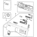 Samsung DV218AEW/XAA-00 control panel diagram