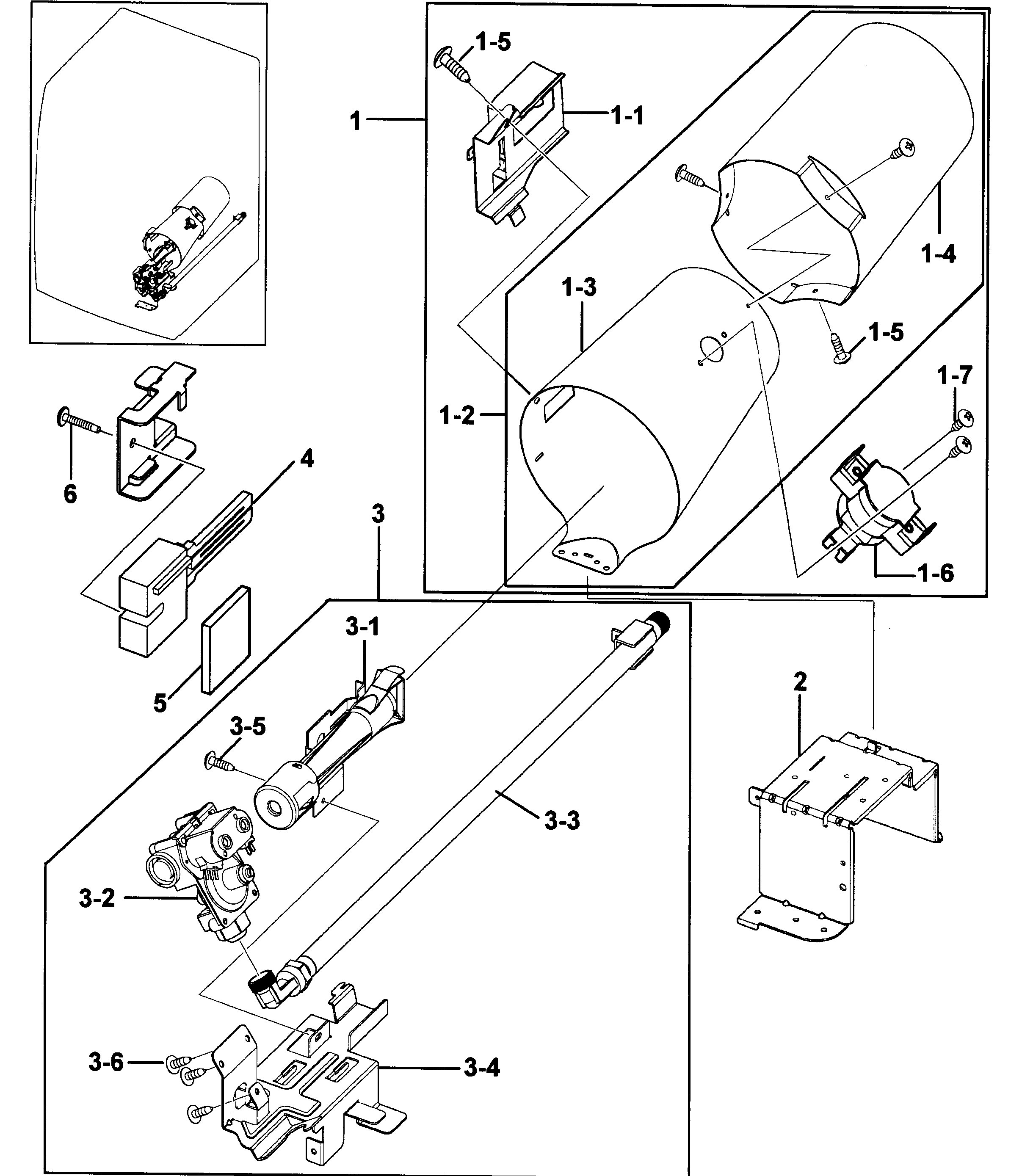 Samsung DV218AGW/XAA-00 burner diagram