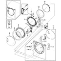 Samsung DV219AEB/XAA-00 door assy diagram