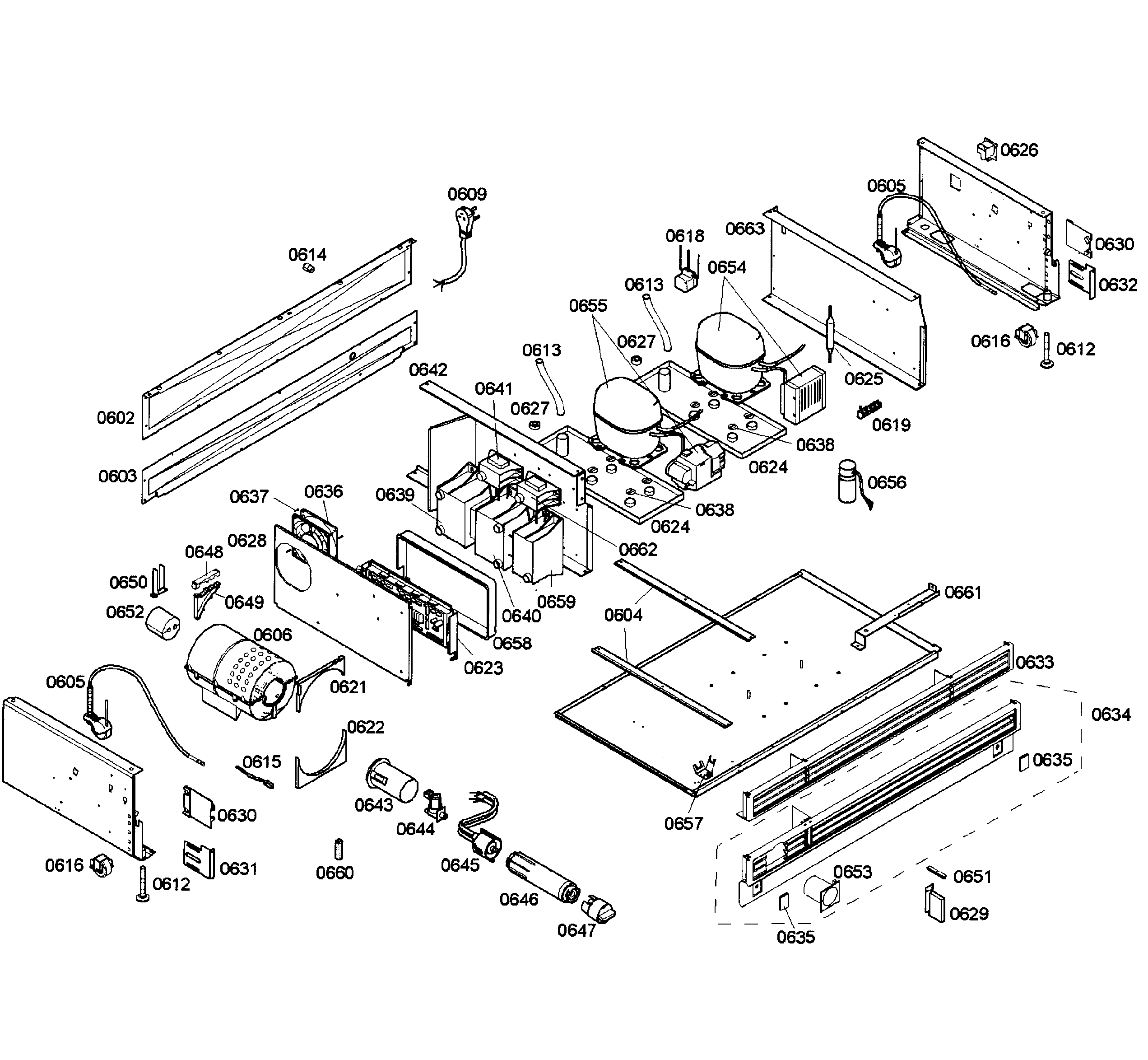 Thermador T36IT71NNP/02 compressors diagram