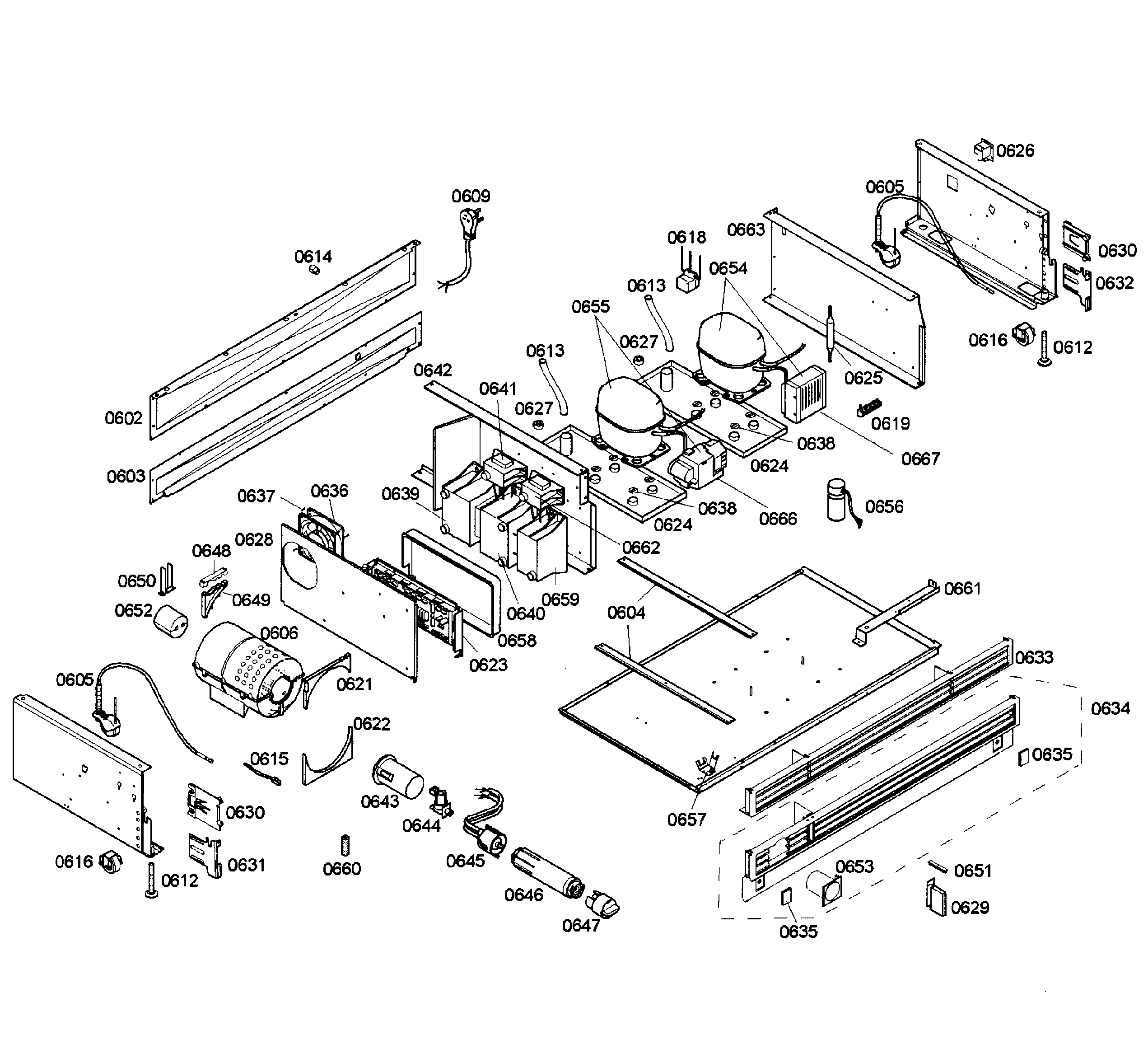 Thermador T36IT71NNP/06 compressors diagram