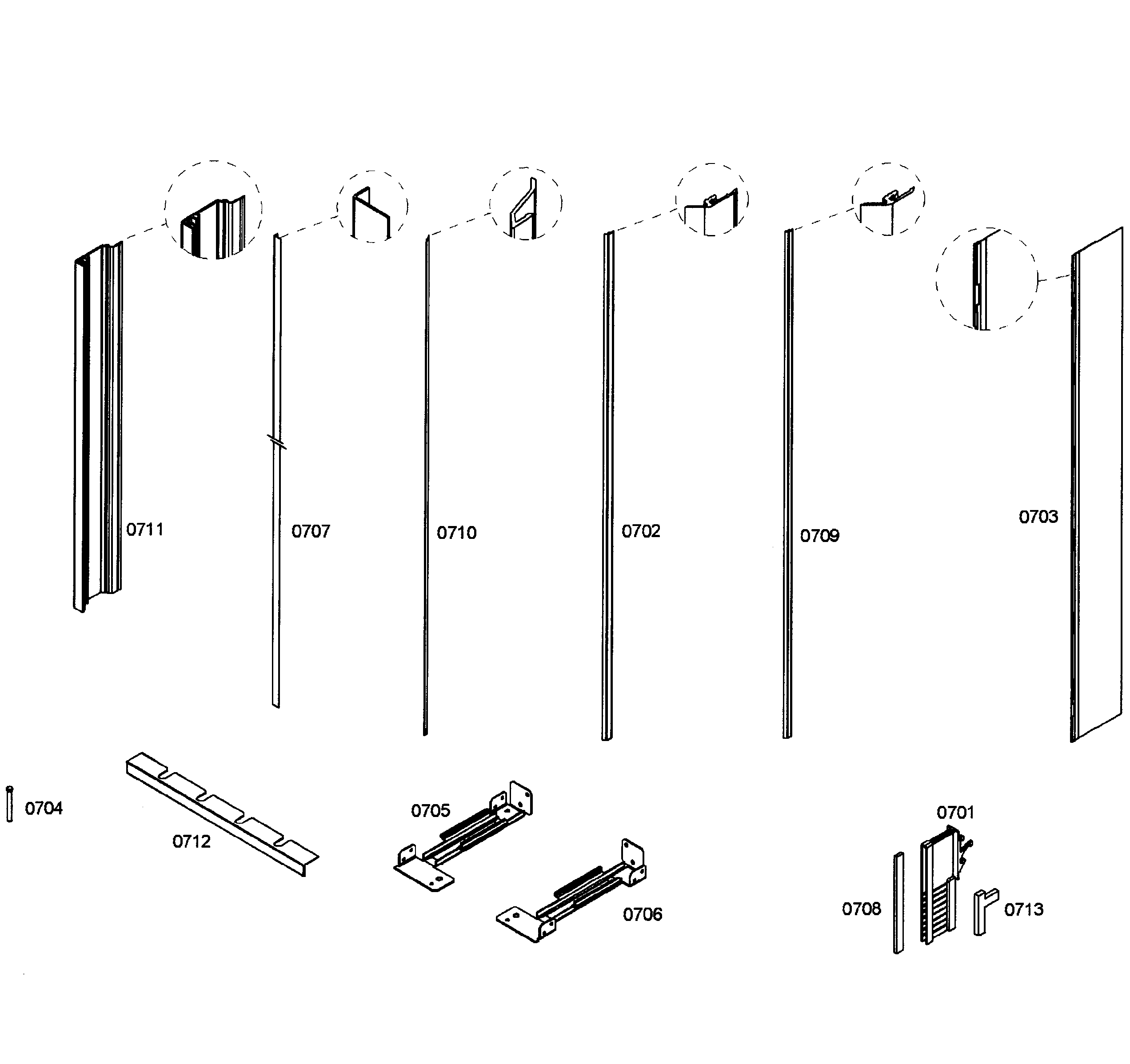 Thermador T36IT71NNP/06 framing diagram