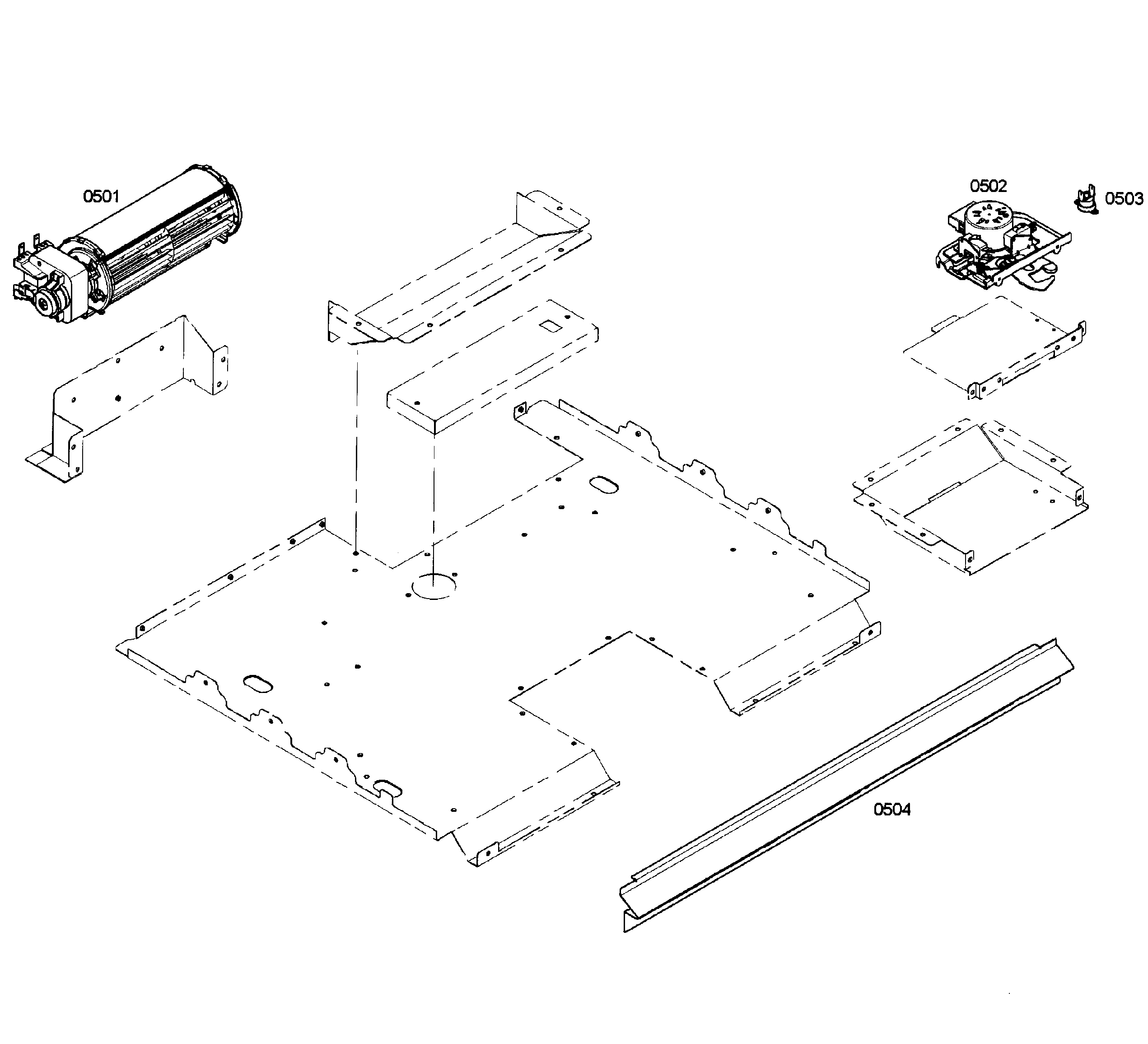 Bosch HBN3550UC/02 fan assy diagram