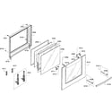 Bosch HBN3550UC/08 door assy diagram