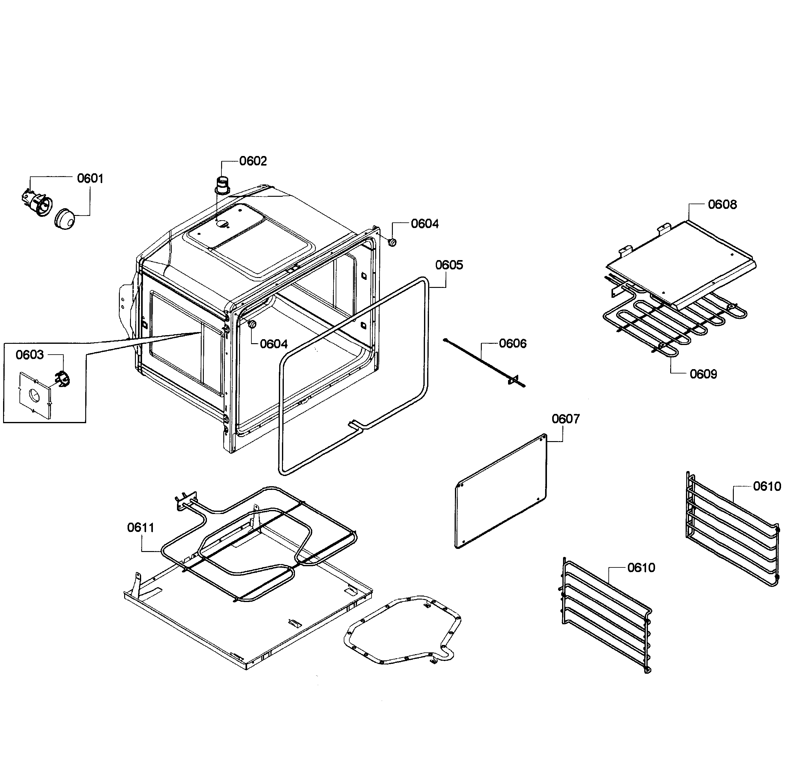 Bosch HBN3550UC/09 oven assy diagram