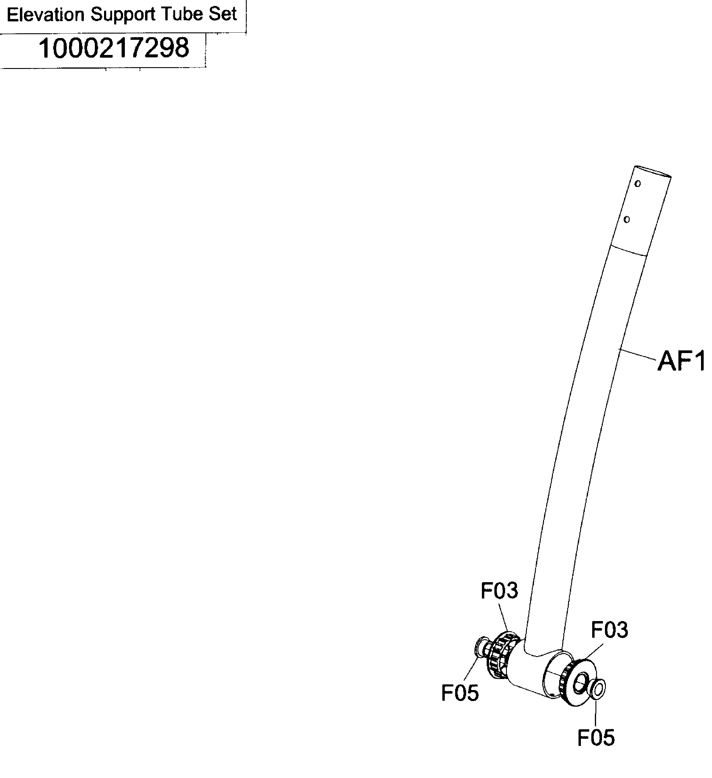 AFG 18.1AXT support tube diagram