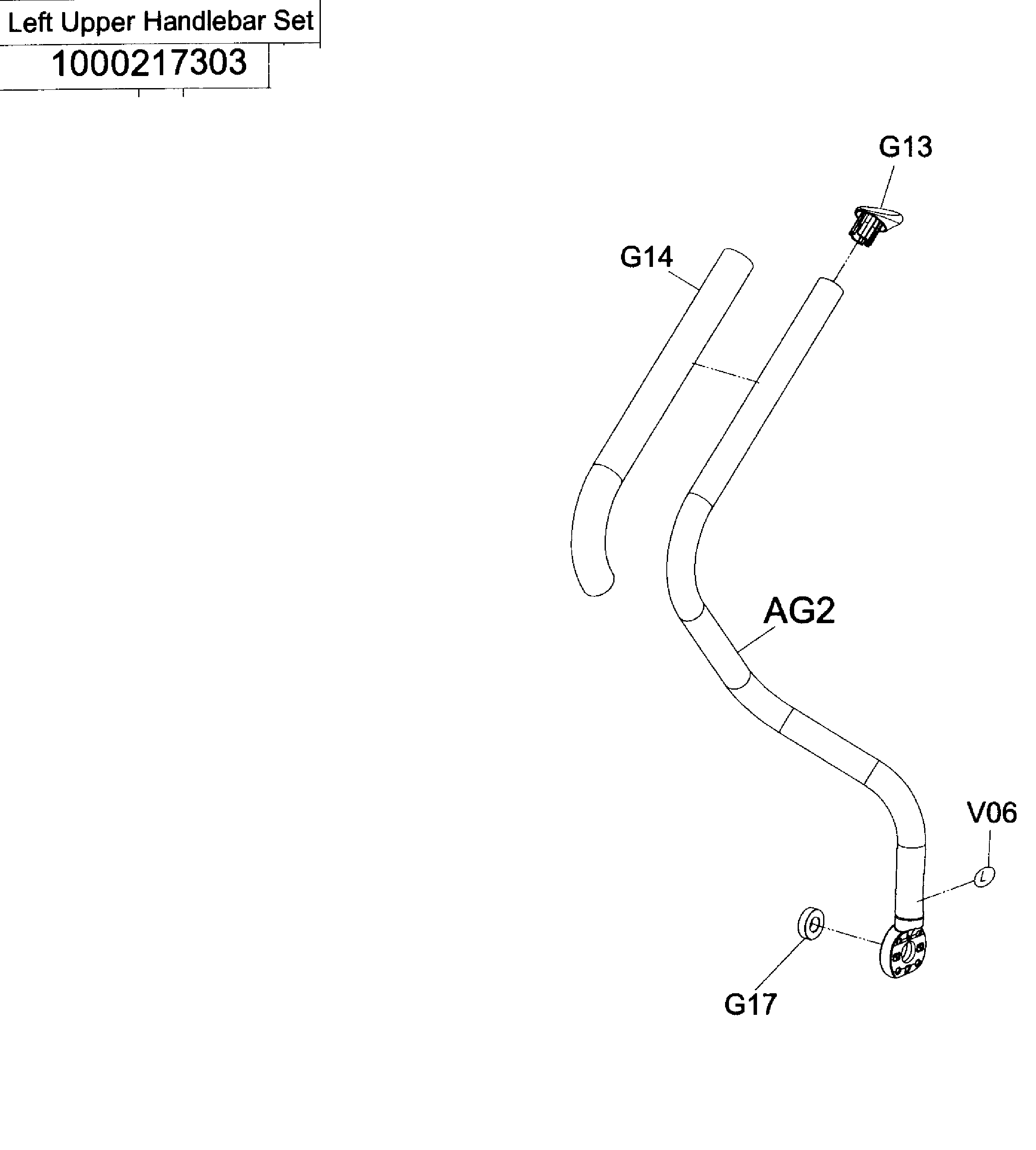 AFG 18.1AXT left-up handlebar diagram