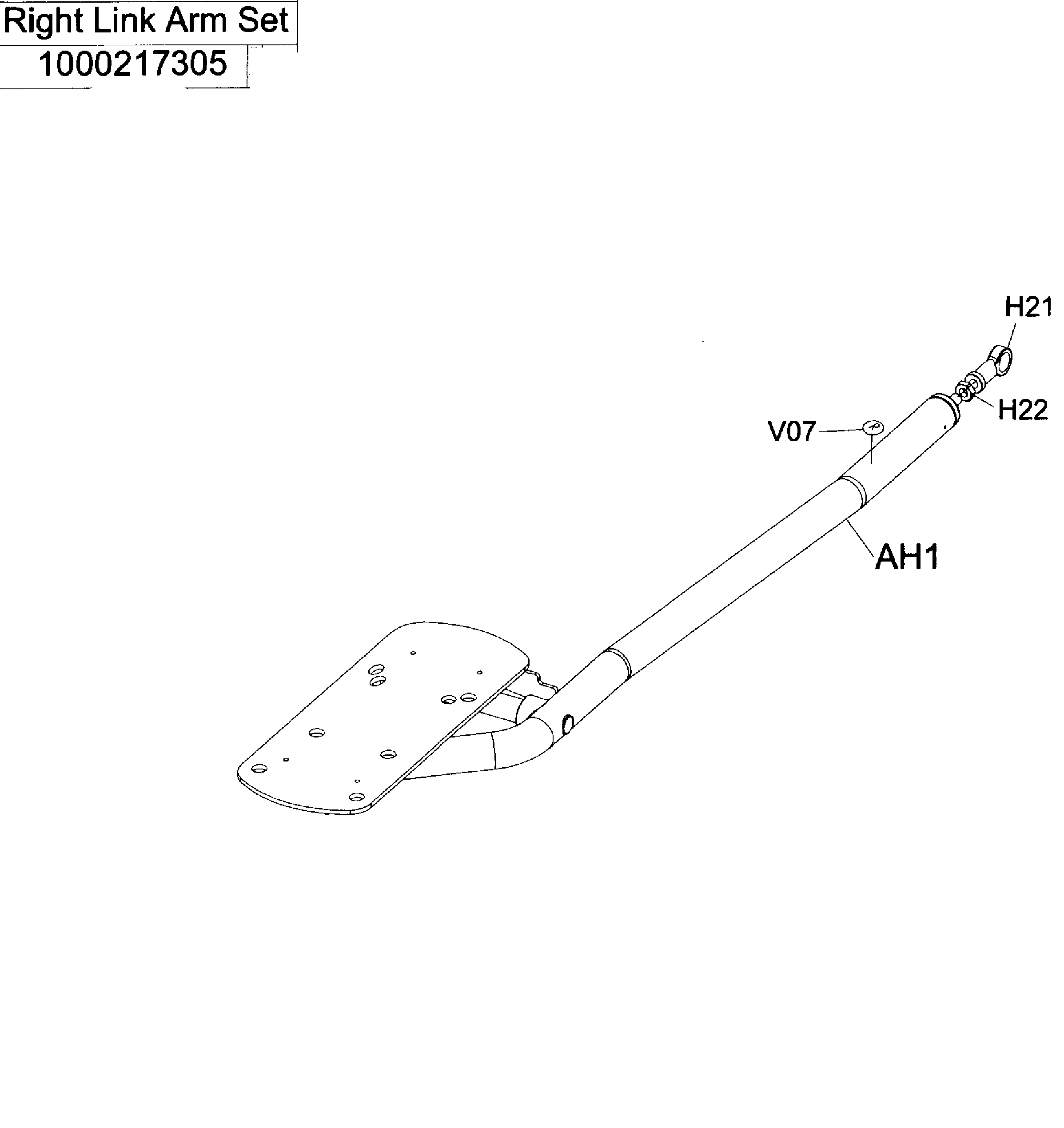 AFG 18.1AXT right link arm diagram