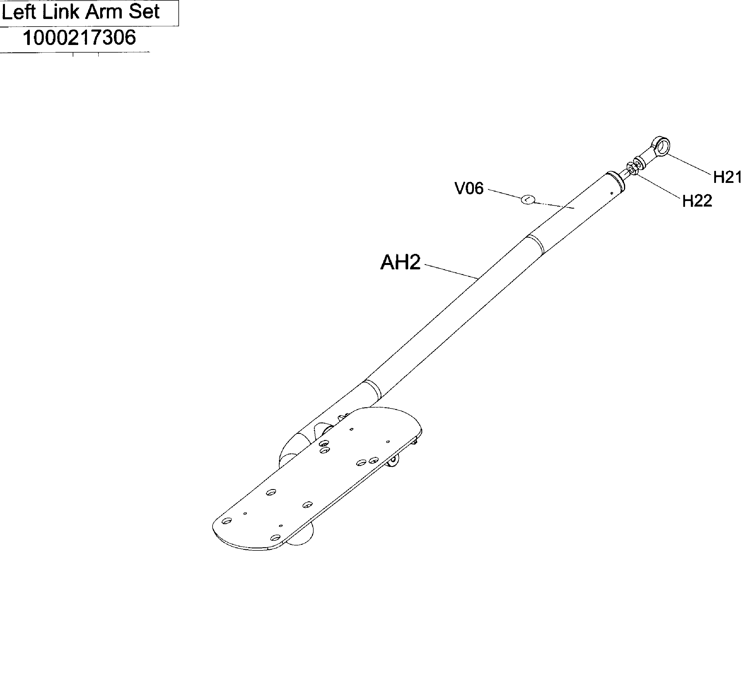 AFG 18.1AXT left link arm diagram