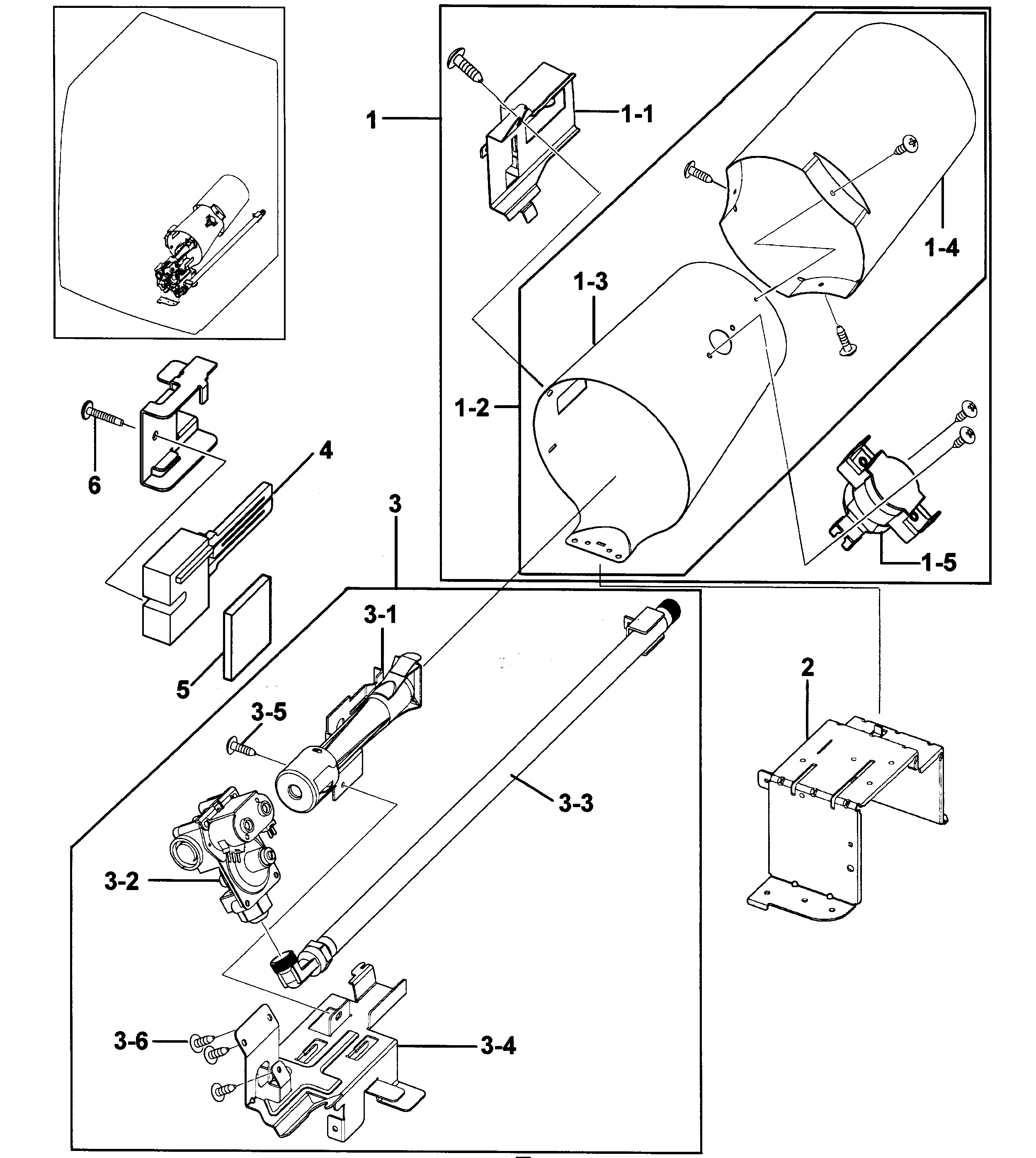 Samsung DV317AGS/XAA-00 heater assy diagram