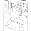 Samsung FX710BGS/XAA-00 door diagram