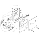 Bosch SHV46C13UC/30 door assy diagram