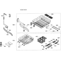 Bosch SHV46C13UC/30 baskets assy diagram