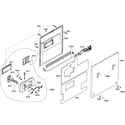 Bosch SHV46C13UC/43 door assy diagram