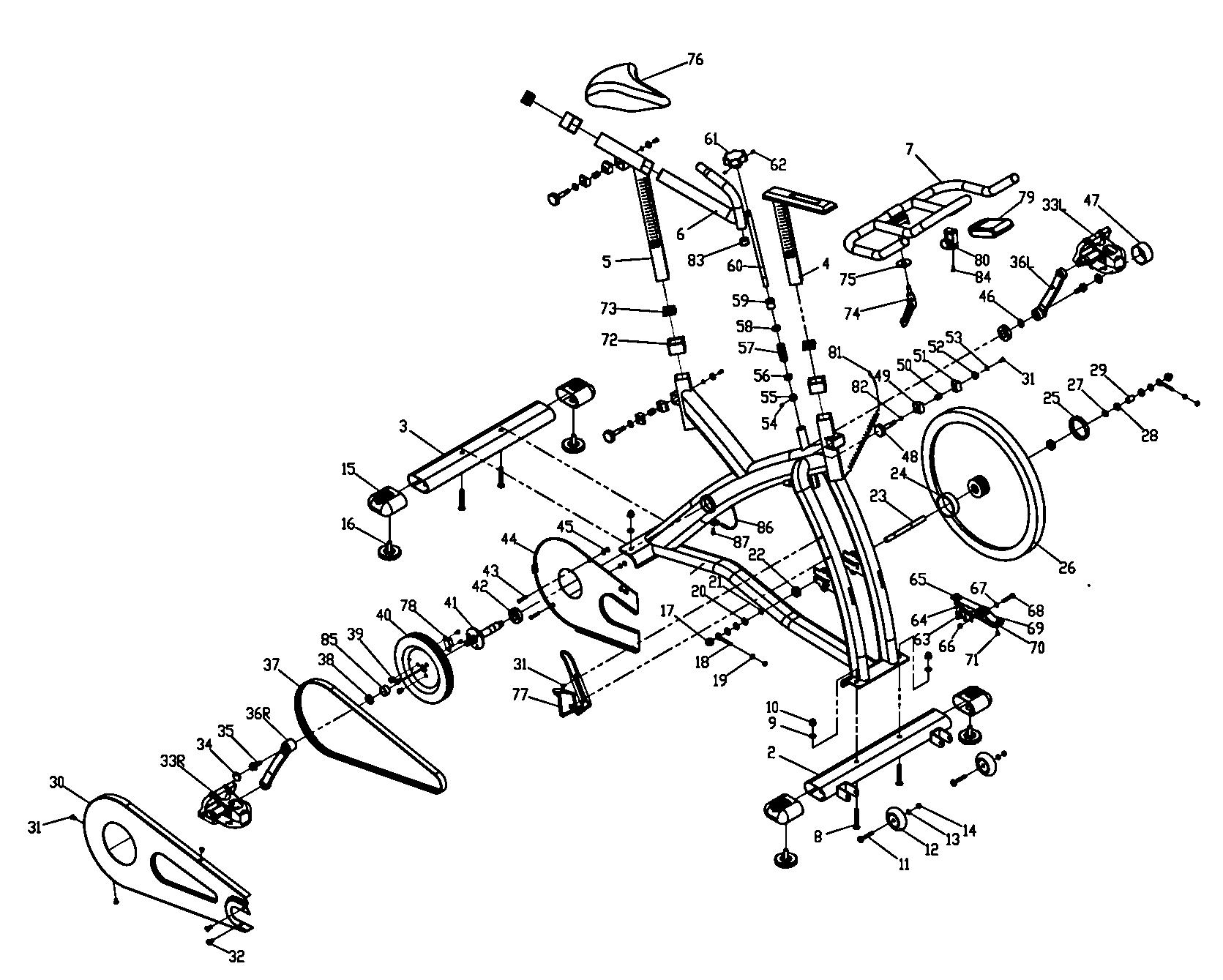 Bladez 21978 bike diagram