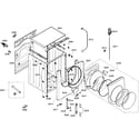 Bosch WFMC2100UC/01 cabinet/door diagram