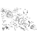 Bosch WFMC2100UC/01 drum assy diagram
