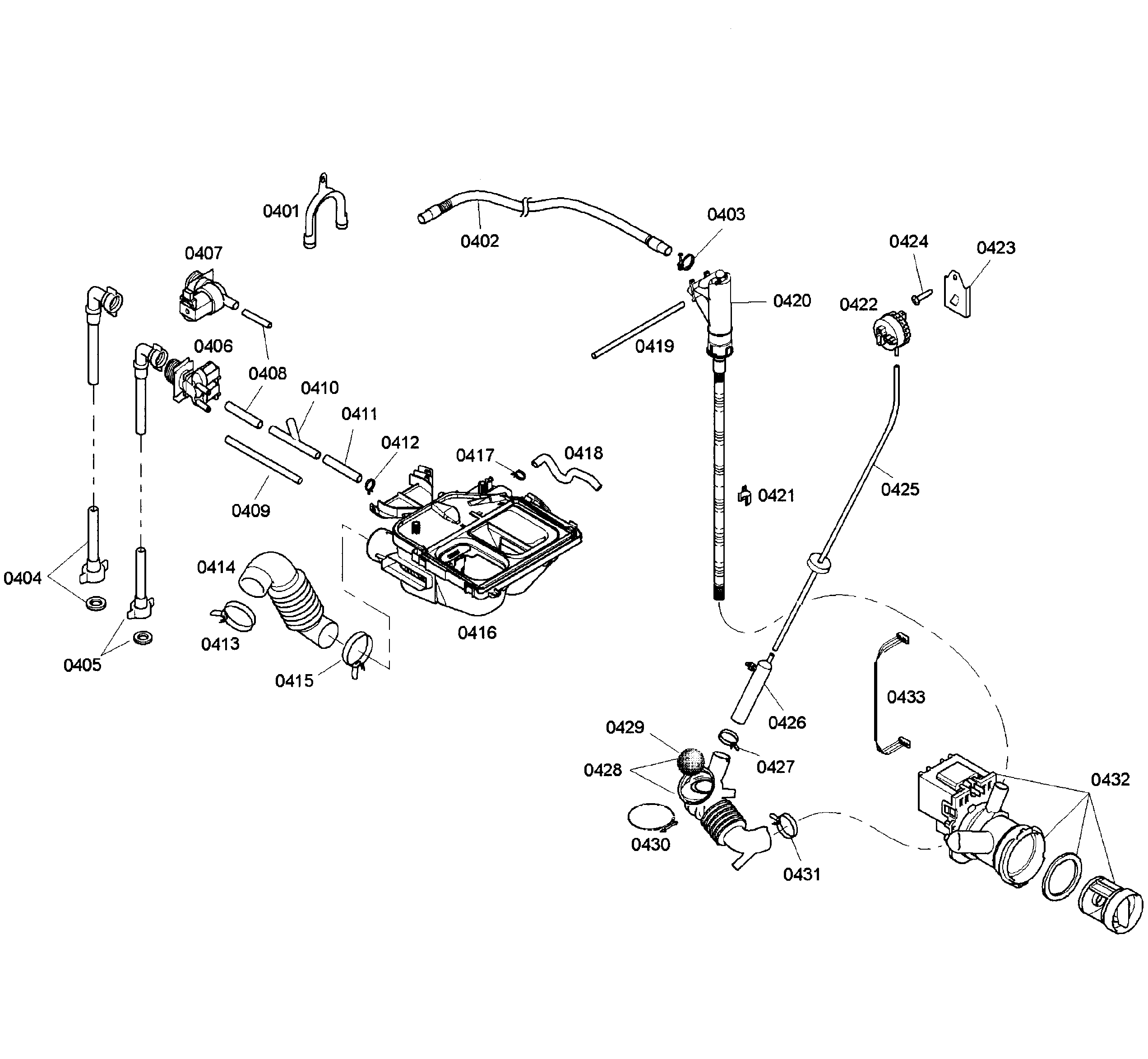 Bosch WFMC2100UC/01 pump assy diagram