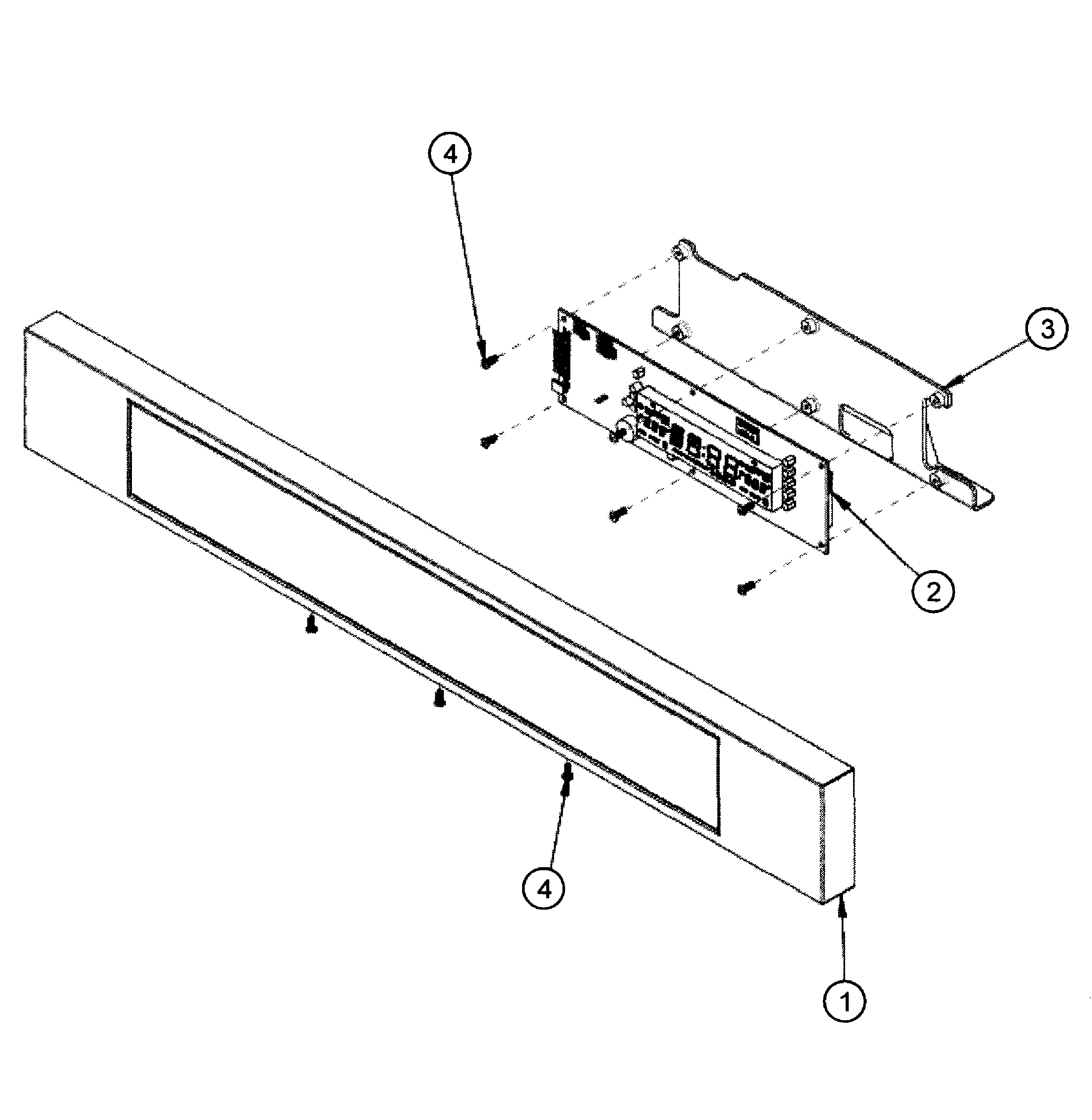 Dacor RO130B control panel diagram