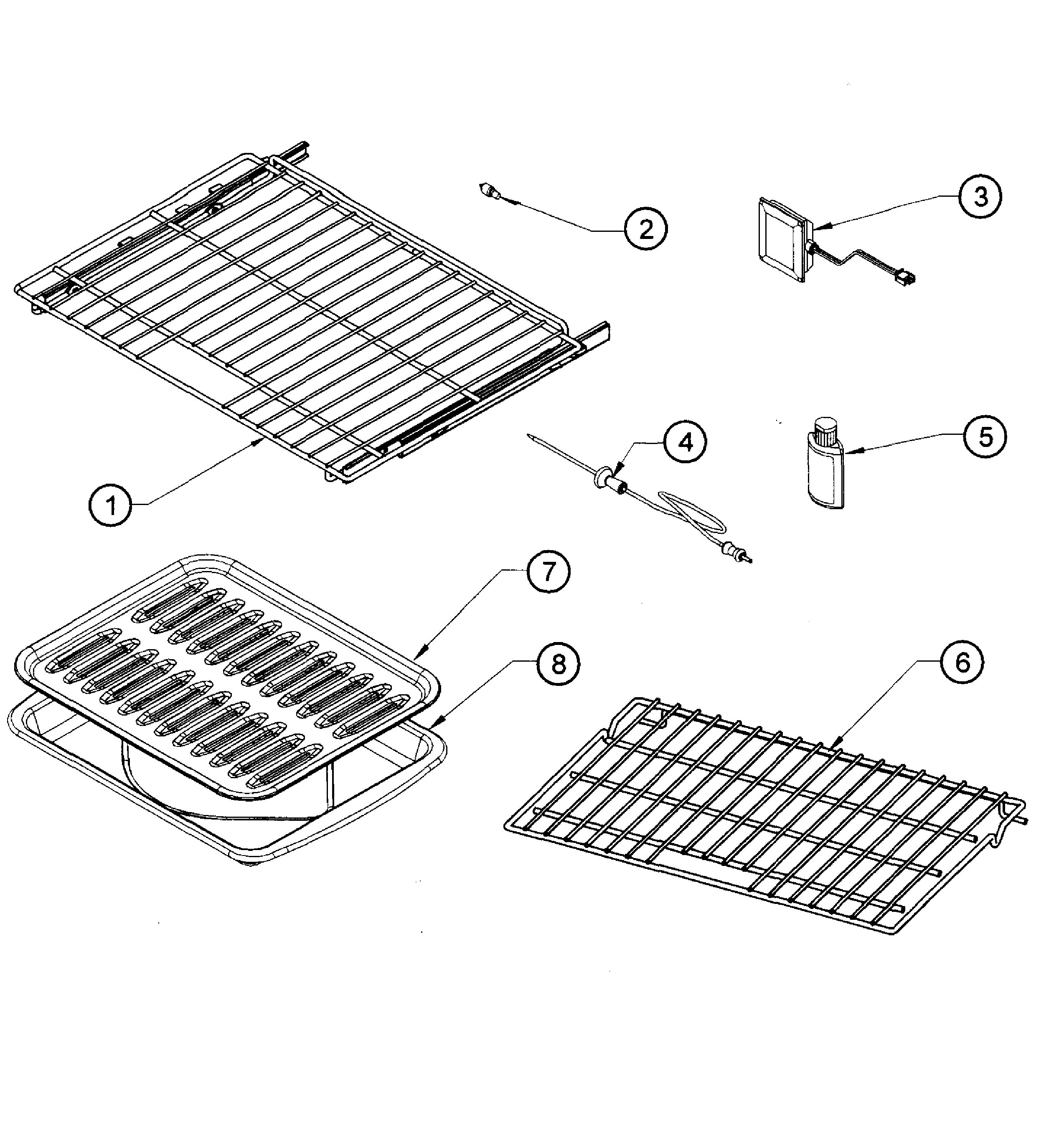 Dacor ROV130B accessories diagram