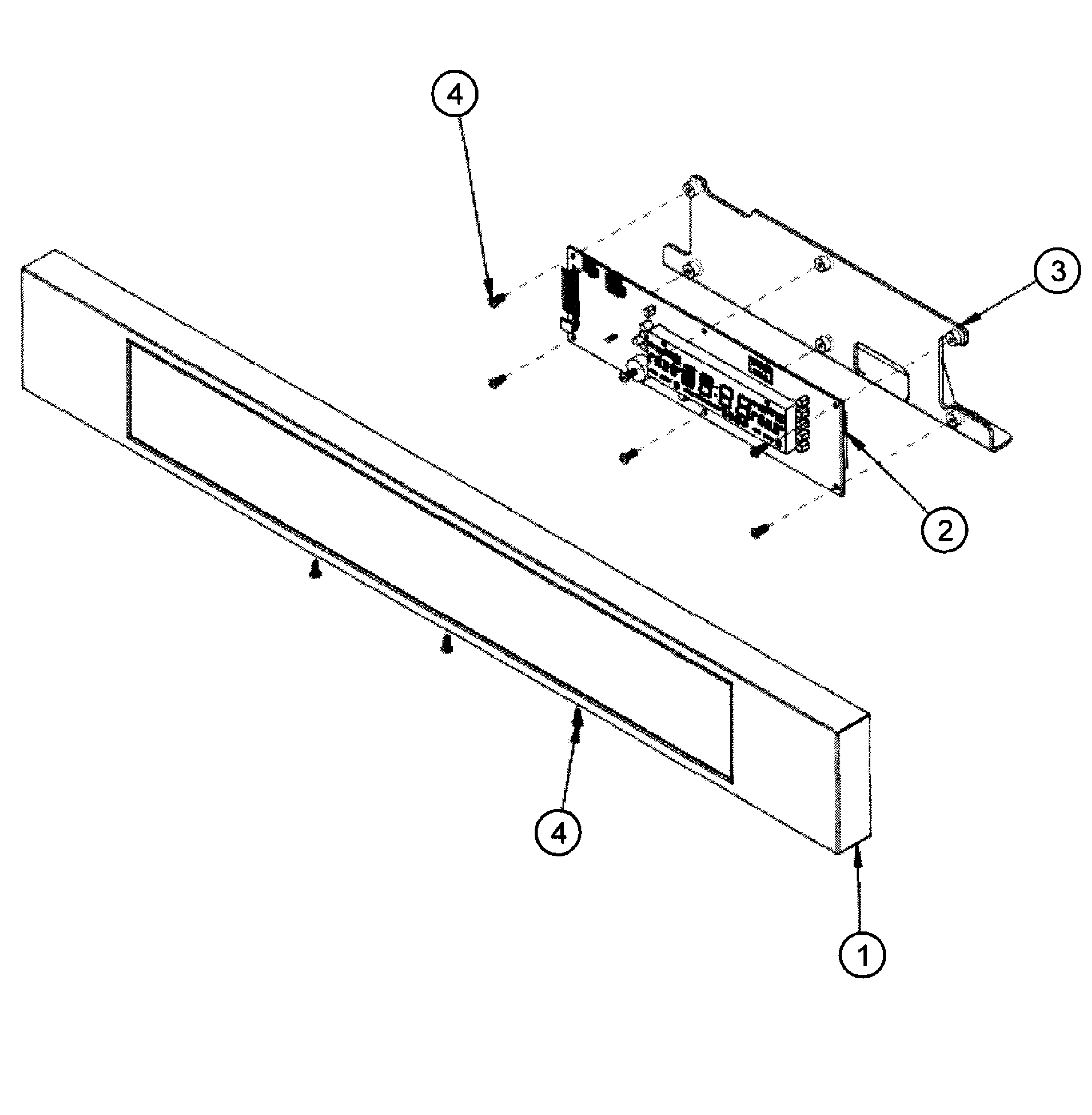 Dacor RO230S control panel diagram