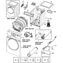 Samsung DV328AGG/XAA-00 main assy diagram