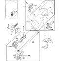 Samsung DV328AGG/XAA-00 burner assy diagram