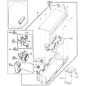 Samsung DV331AER/XAA-00 heater assy diagram