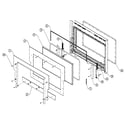Dacor EO230BK inner door assy diagram