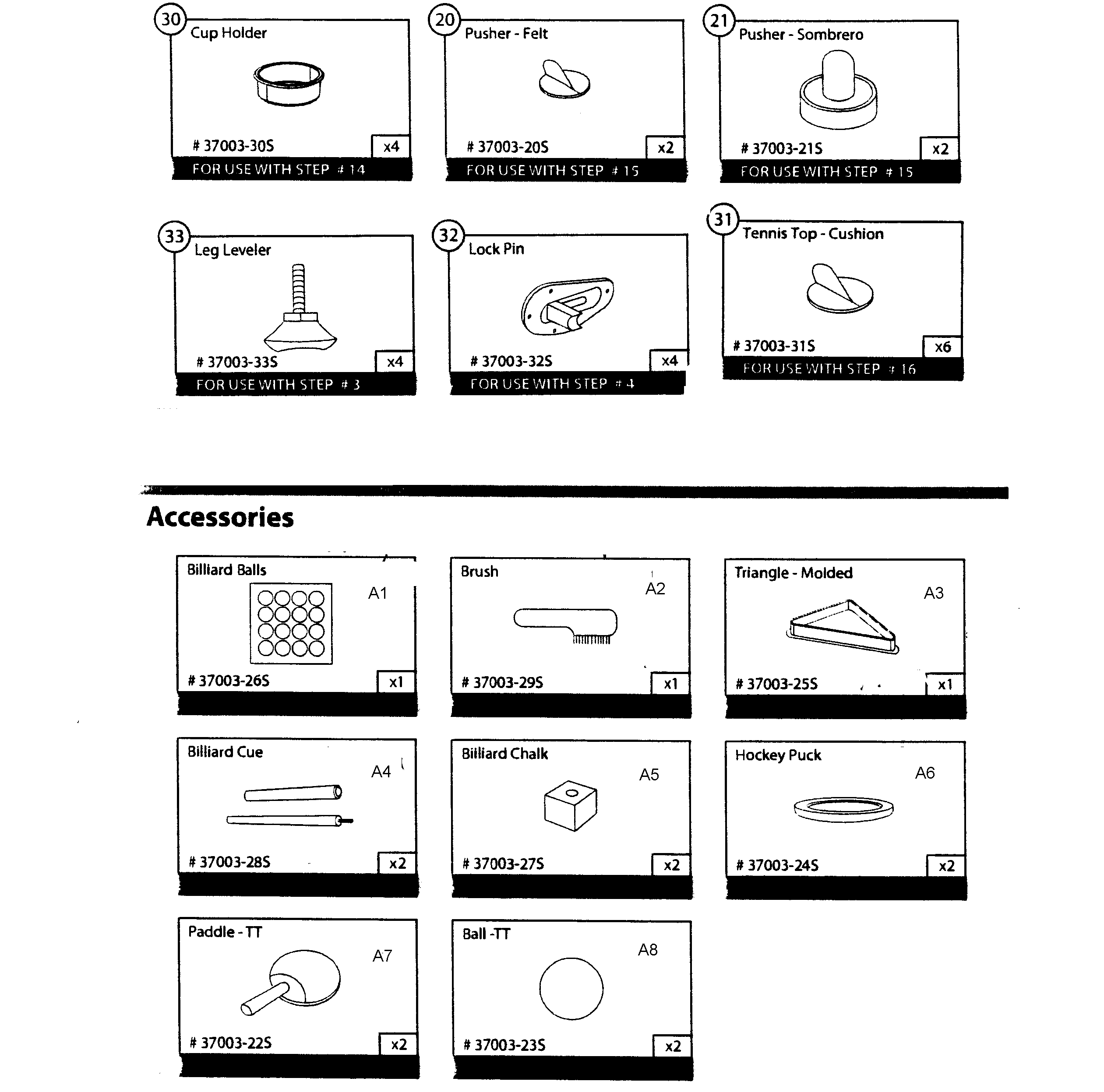 EastPoint Sports 1-1-37003 parts 2 diagram