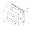 Dacor EO130SBC outer door assy diagram