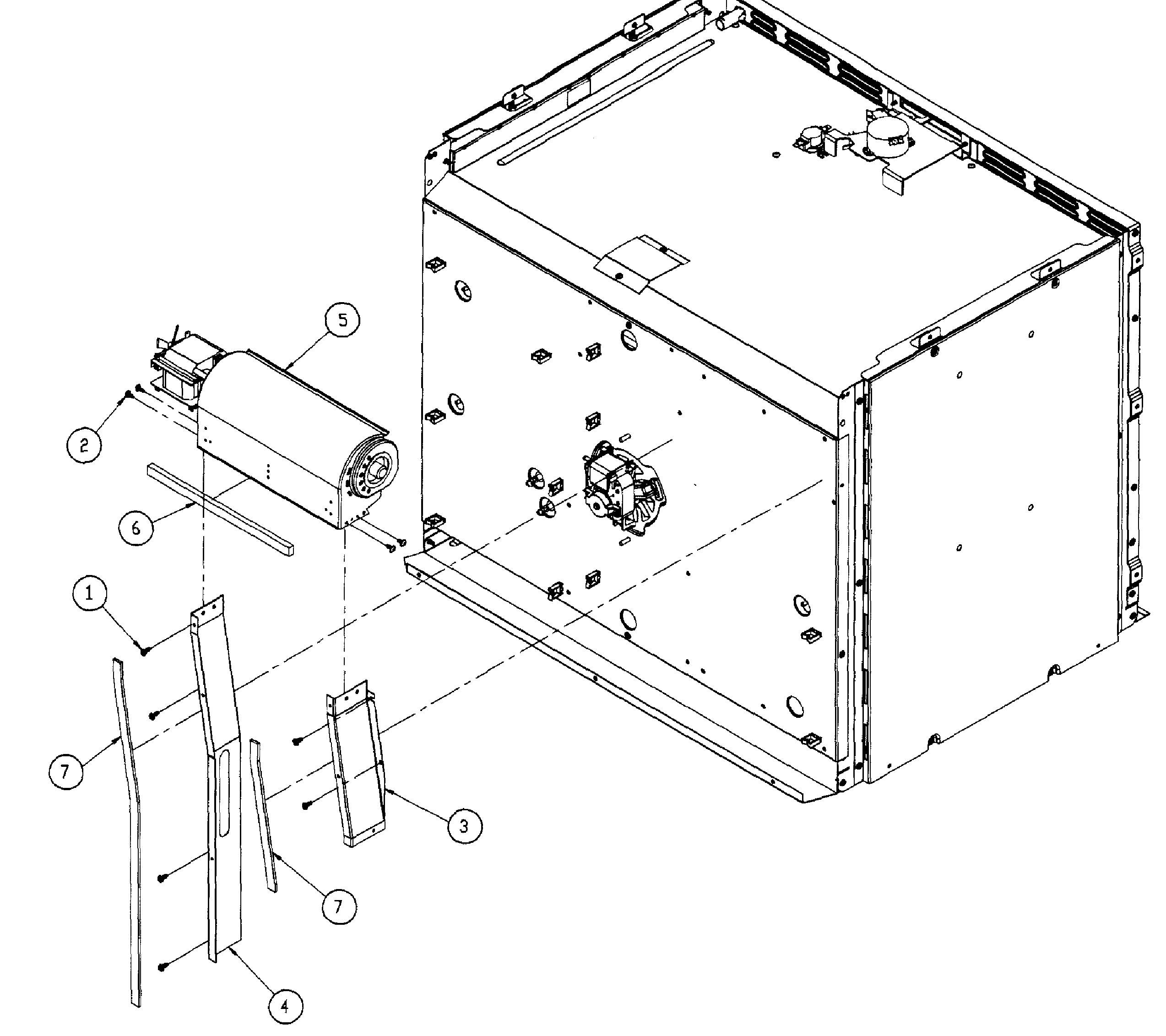 Dacor EO227SCH single fan diagram