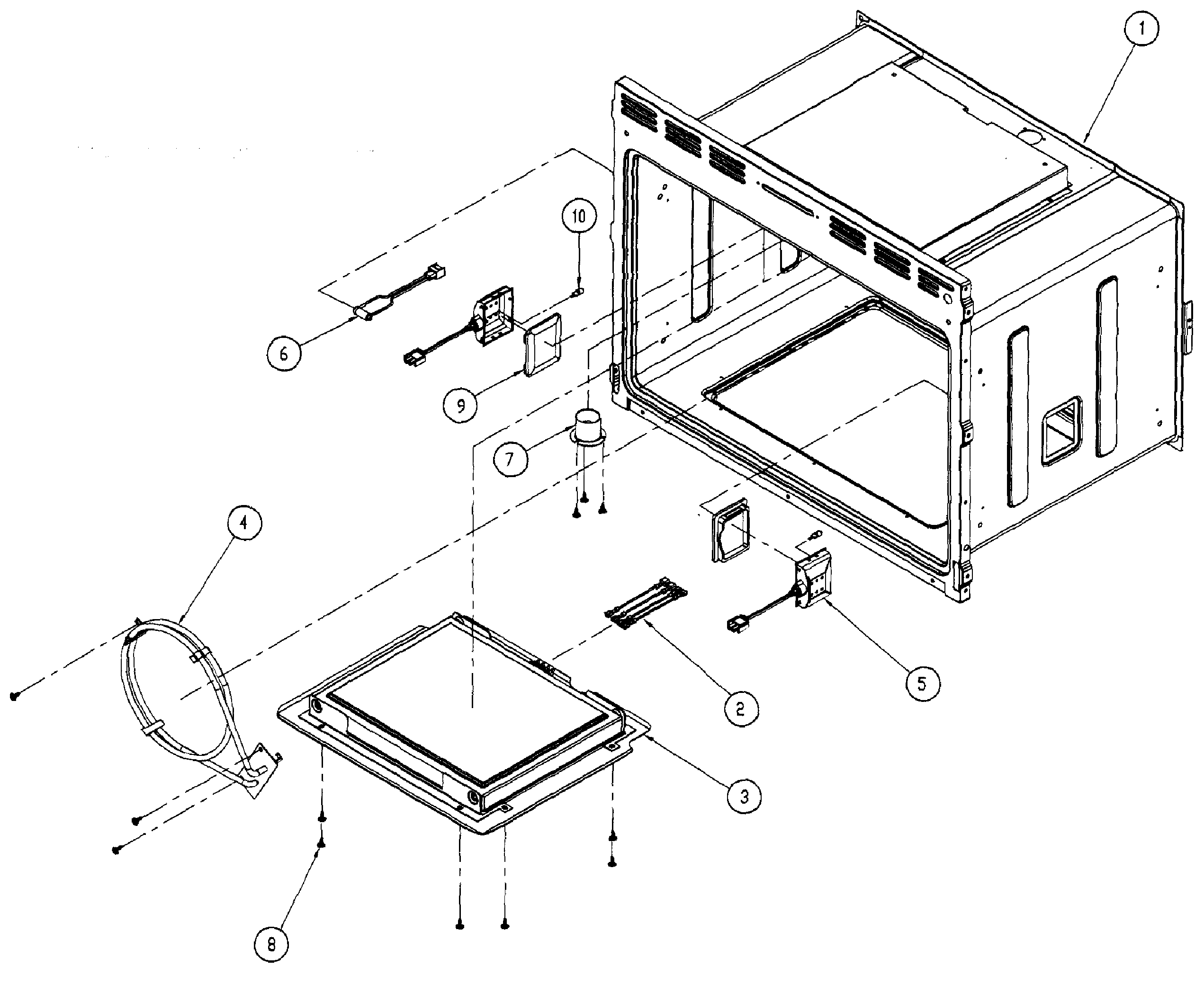Dacor MOV127S oven interior 2 diagram