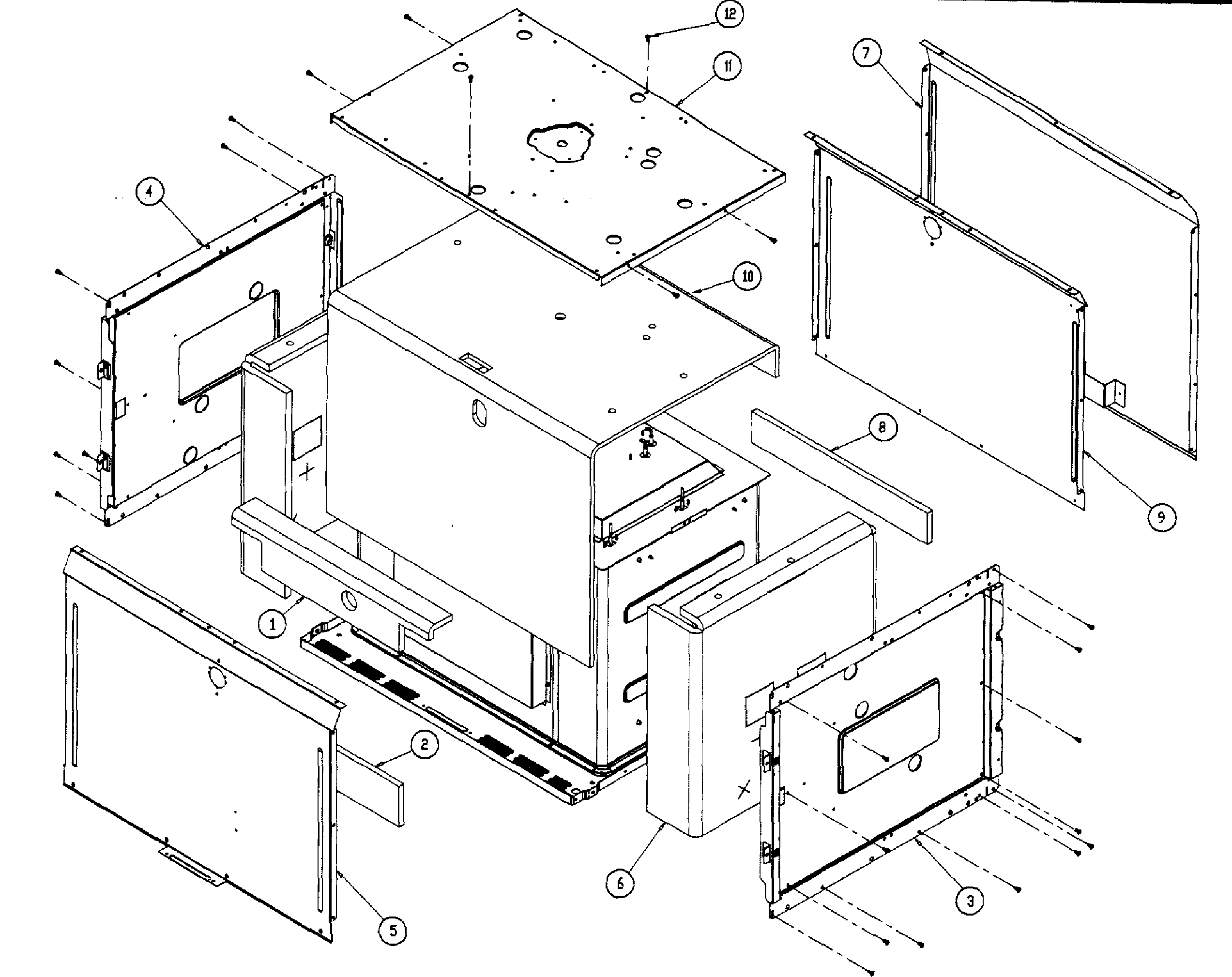 Dacor PO227BK insulation diagram